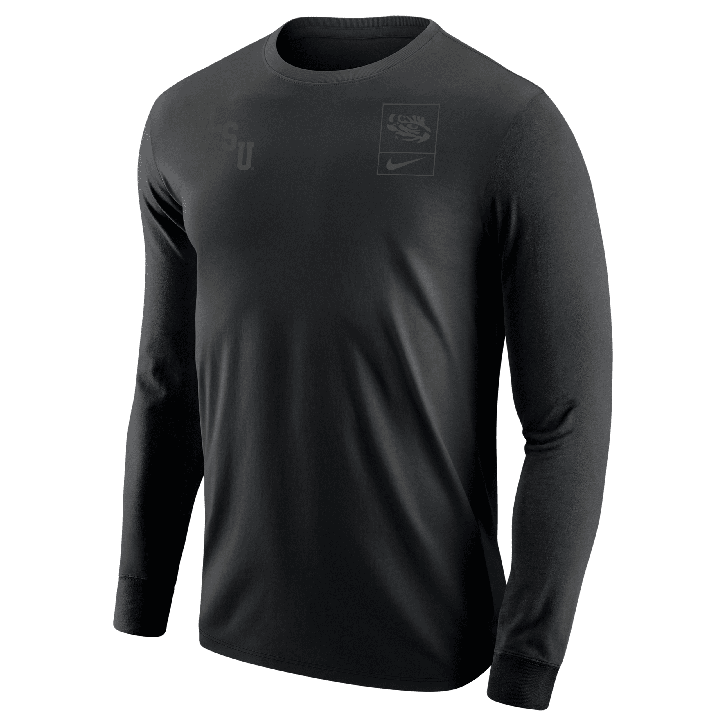 Nike Lsu Olive Pack  Men's College Long-sleeve T-shirt In Black