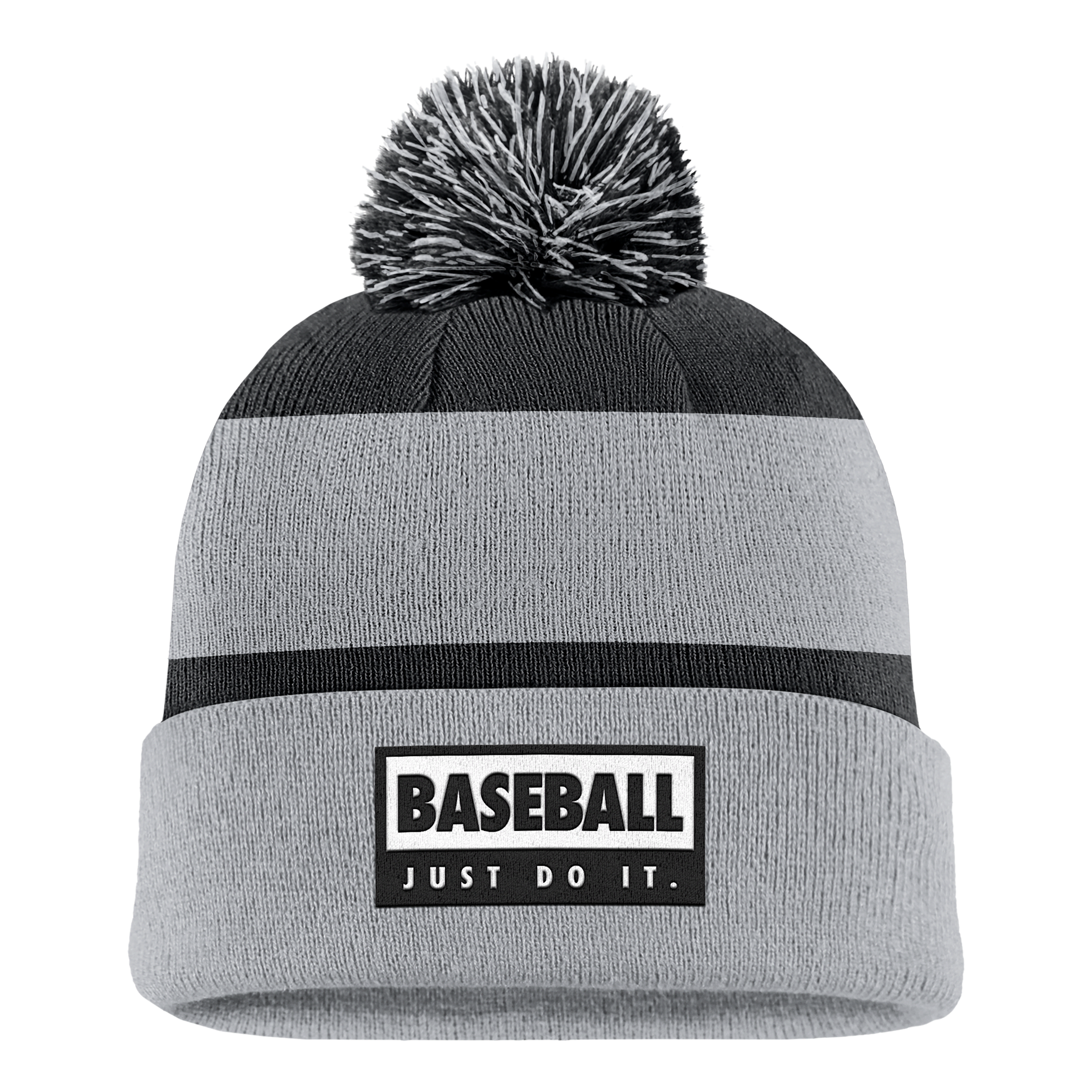 Nike Unisex Swoosh Peak Baseball Beanie In Grey
