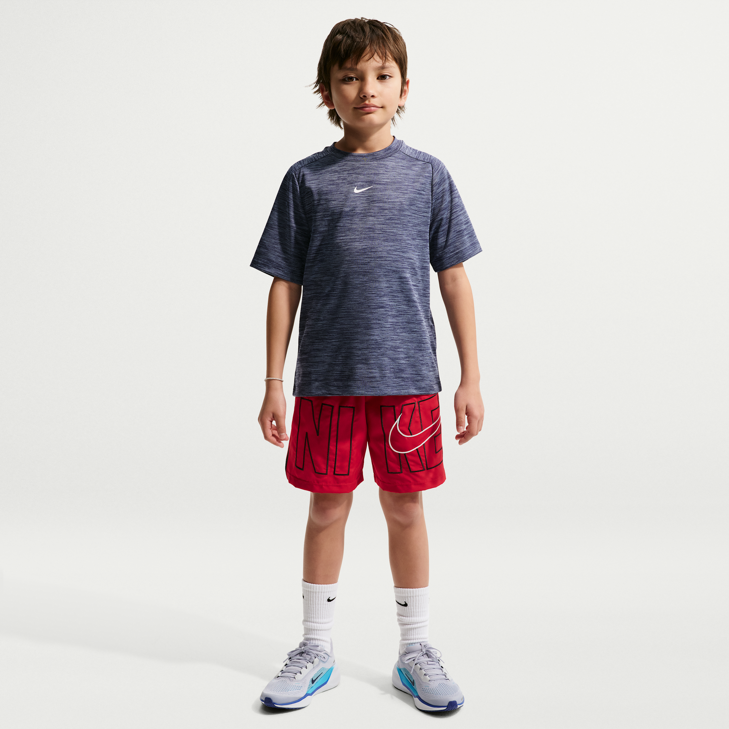 Nike Multi Big Kids' (Boys') Dri-FIT Training Shorts in Red | IR4929-687