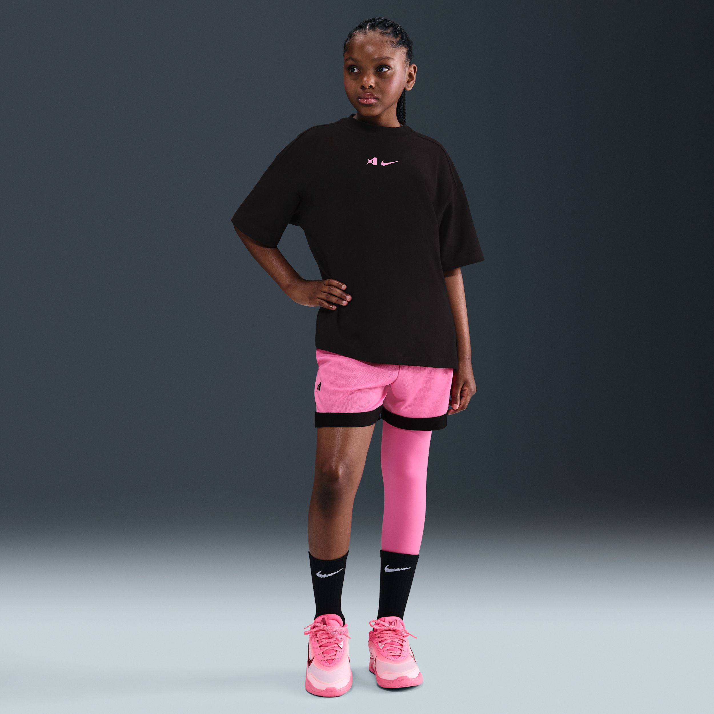 Nike Girls   Aja Single Leg Tights