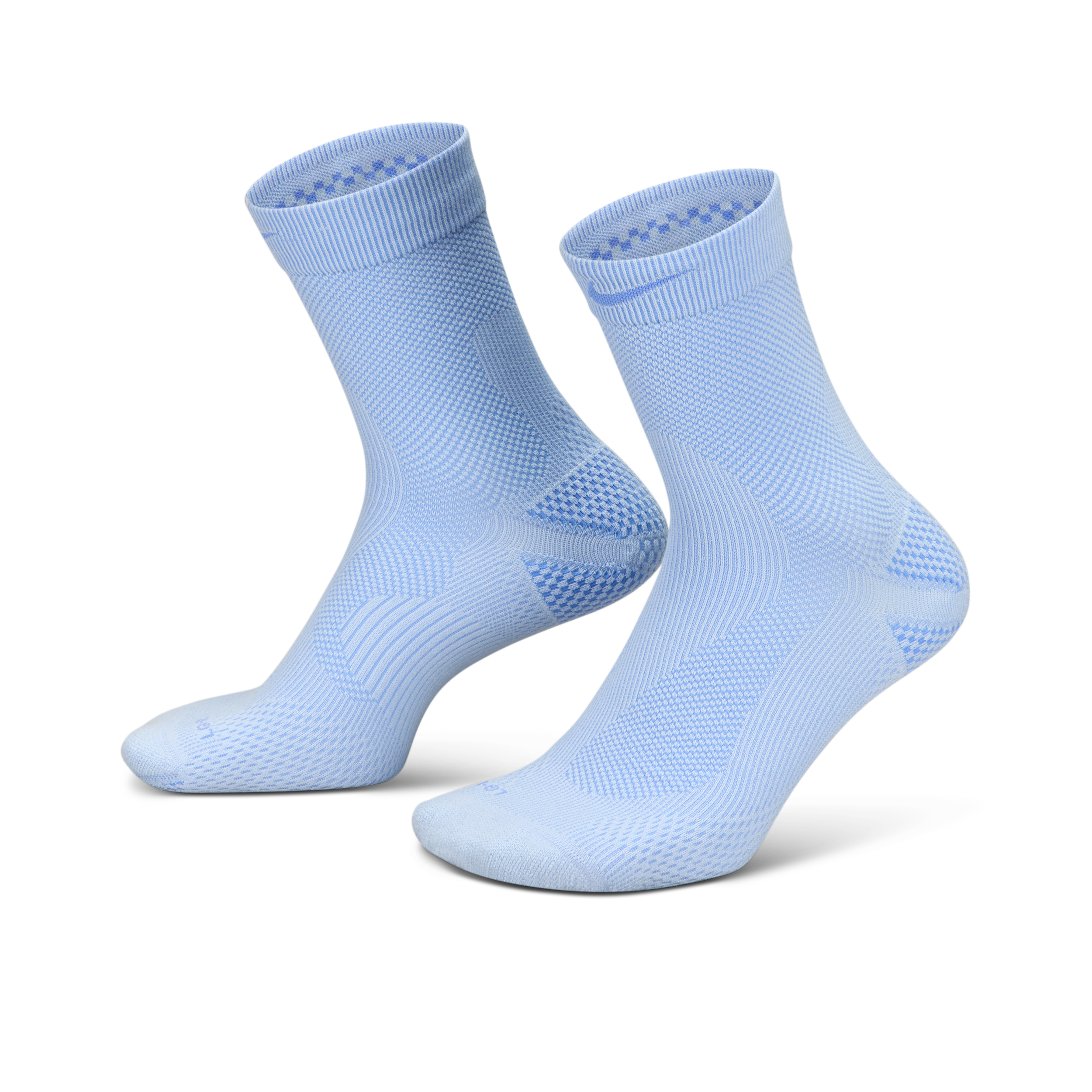 Nike Unisex Run Lightweight Running Micro-Crew Socks (1 Pair) in Blue | IB6114-407