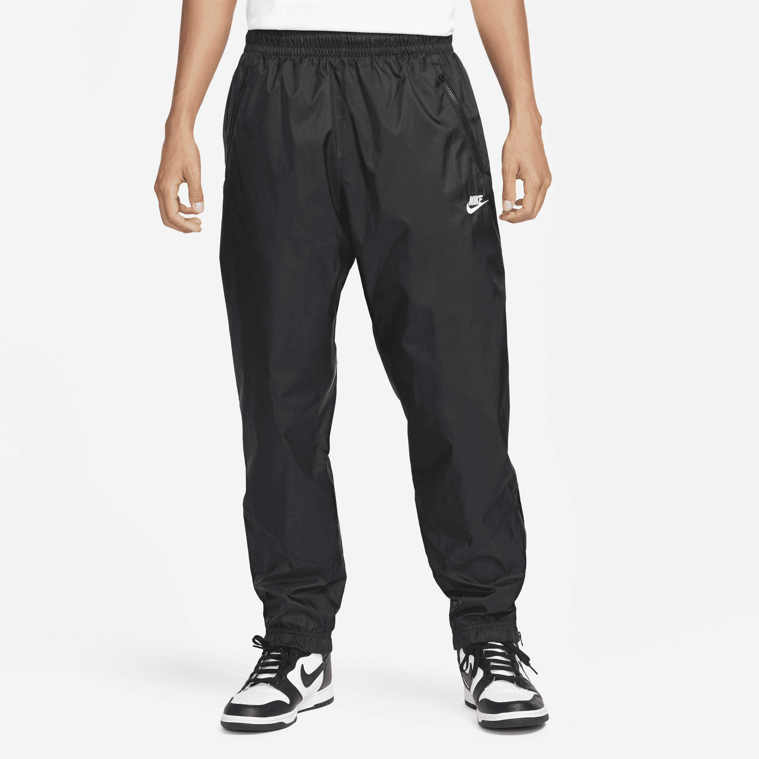 Shop Nike Men's Windrunner Woven Lined Pants In Black