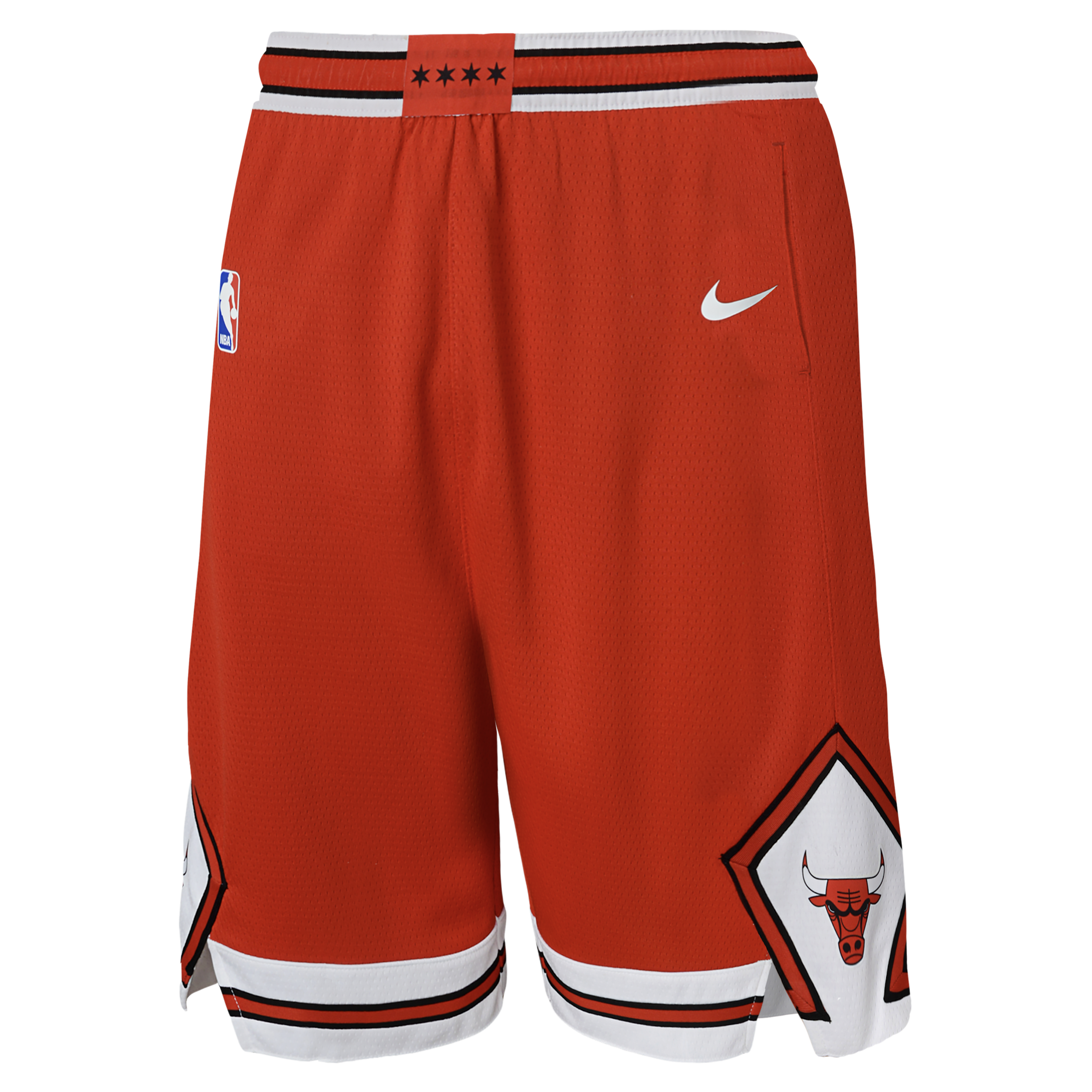Chicago Bulls Icon Edition Big Kids' Nike Dri-FIT NBA Swingman Shorts in Red | 9Z2B7BXQL-CHI