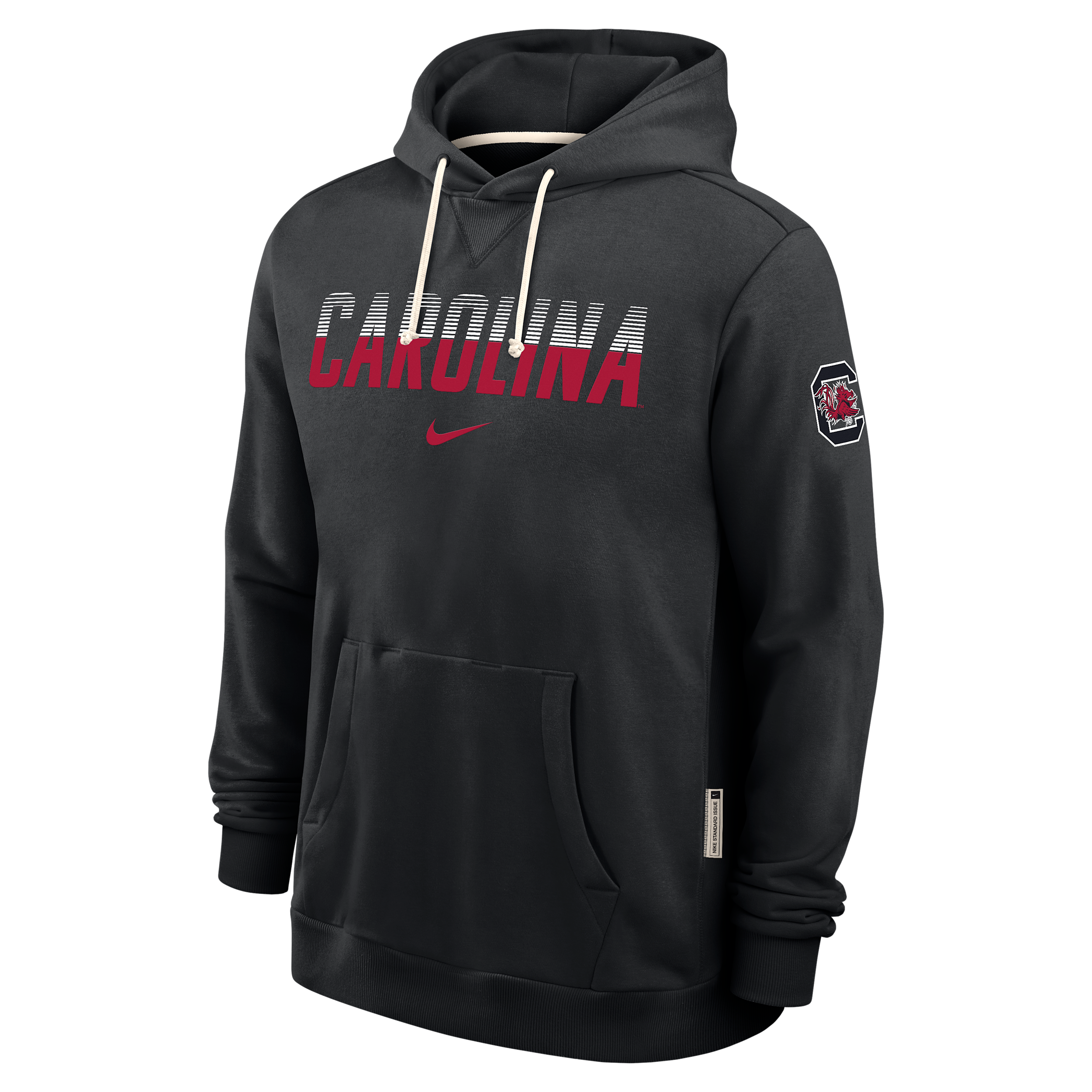 South Carolina Sideline Standard Issue Nike Men's Dri-FIT College Pullover Hoodie in Black | IW4870-010