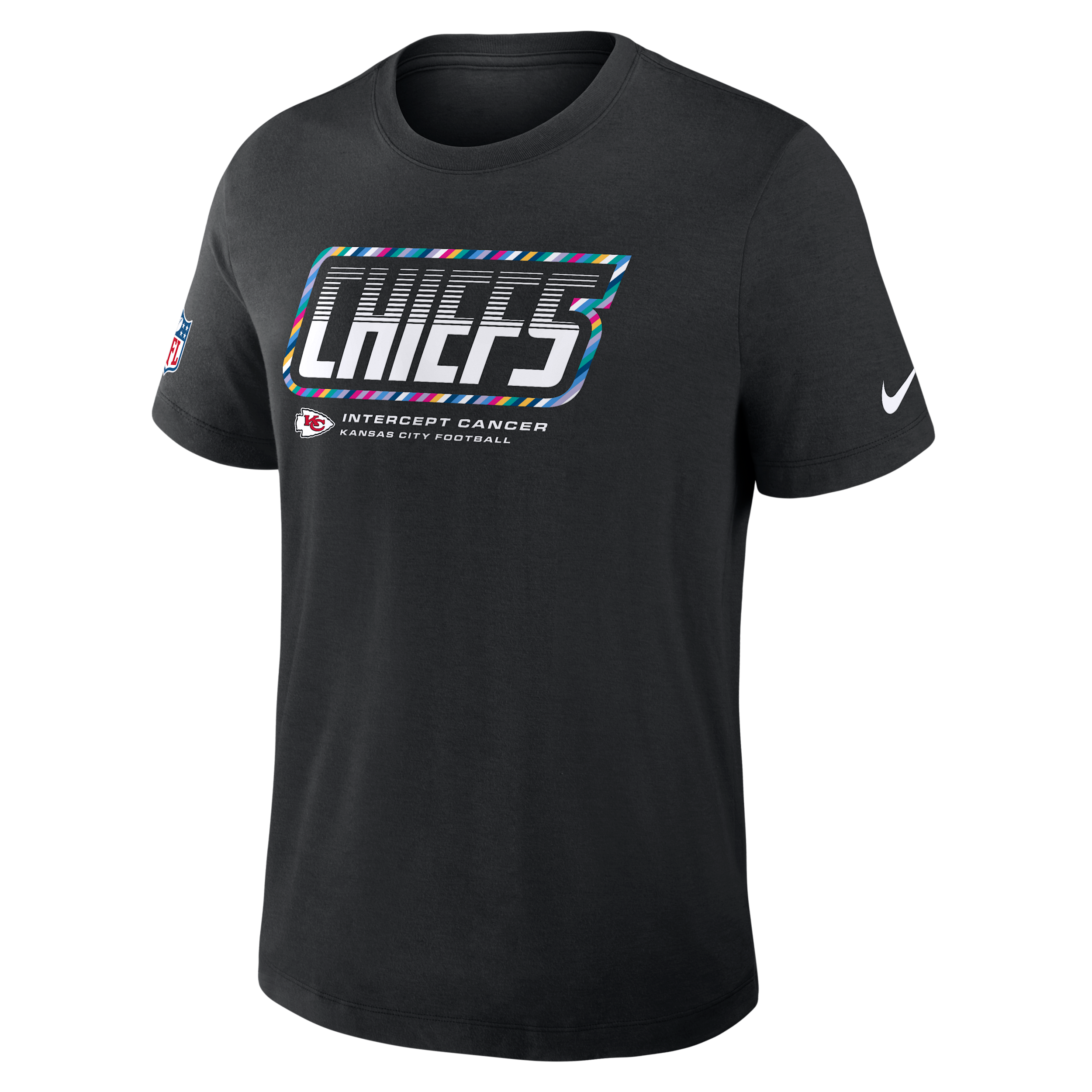 Kansas City Chiefs Crucial Catch Sideline Nike Men's Dri-FIT NFL T-Shirt in Black | 034J00AZUG-F9R