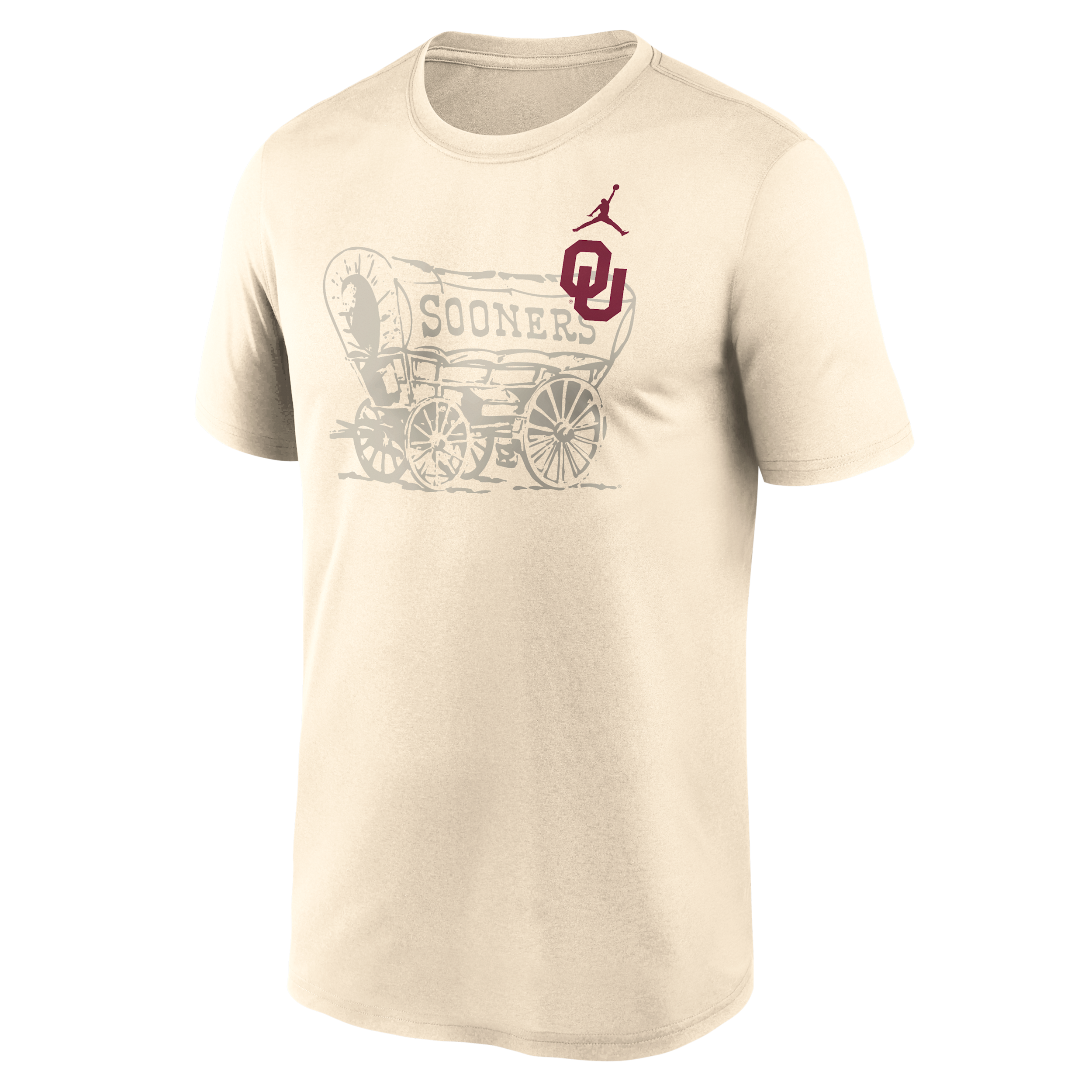 Men's Oklahoma Campus Legend Shadow Logo Jordan Brand College Pullover Hoodie in Brown | NKGK15AOKN-ET9