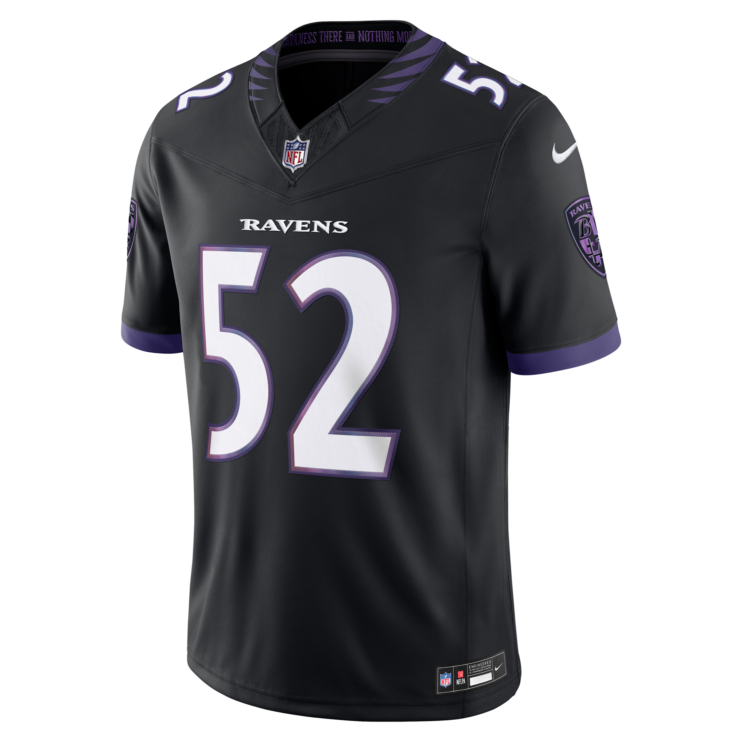 Nike Men's Ray Lewis Black Baltimore Ravens Alternate Vapor F.u.s.e. Stitched Retired Player Limited Jersey - Black
