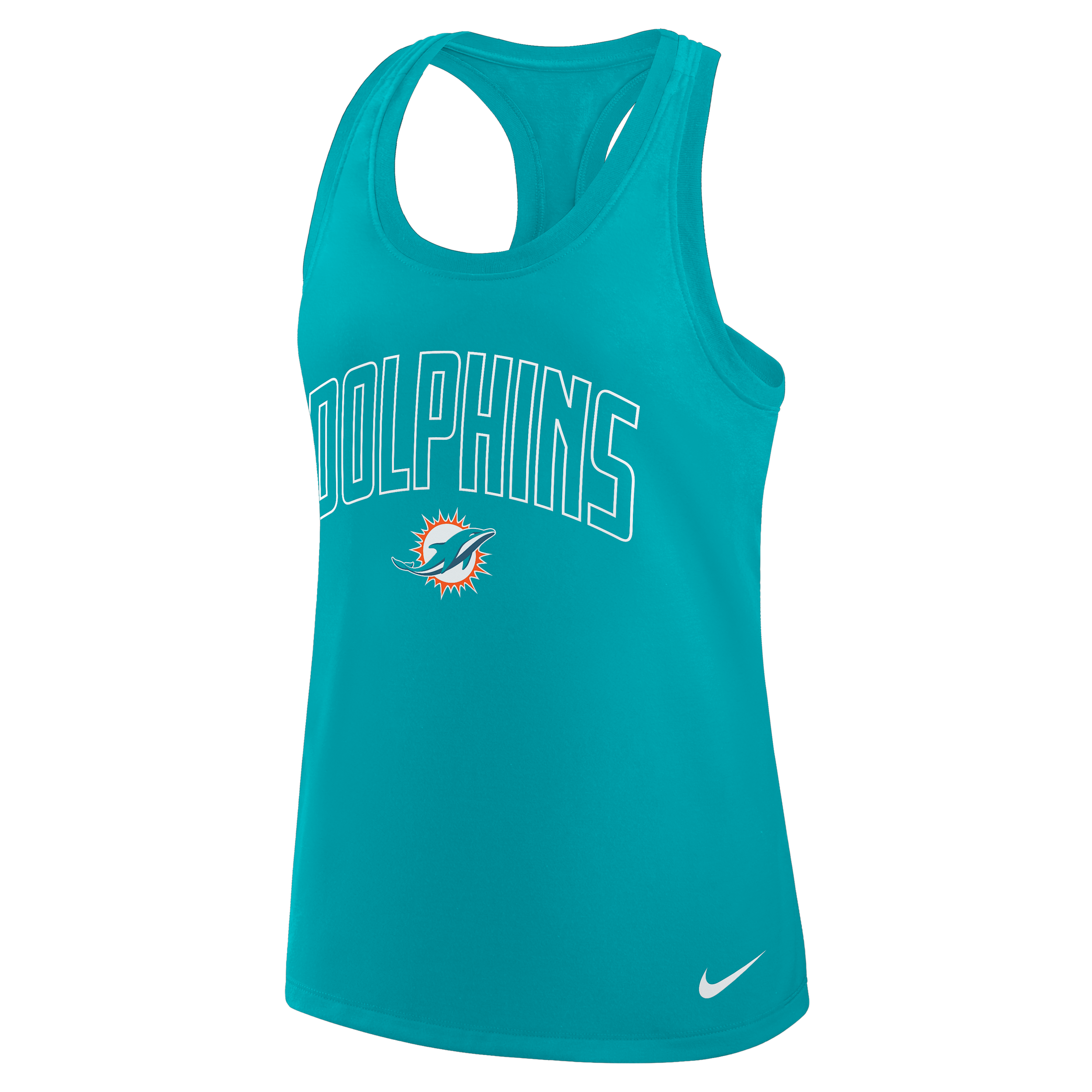 Miami Dolphins Primetime Nike Women's Dri-FIT NFL Racerback Tank Top in Green | 03E13GT9P-8NT