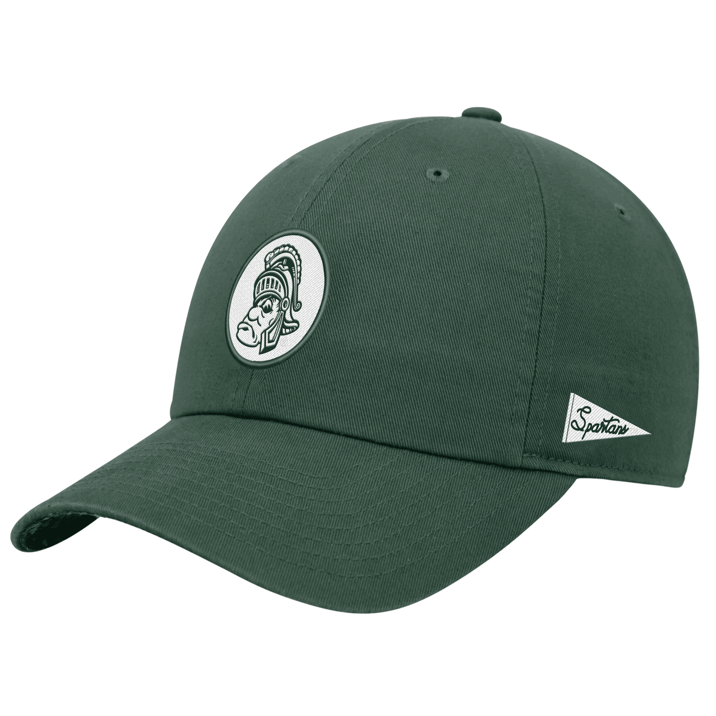 Shop Nike Michigan State Logo  Unisex College Adjustable Cap In Green