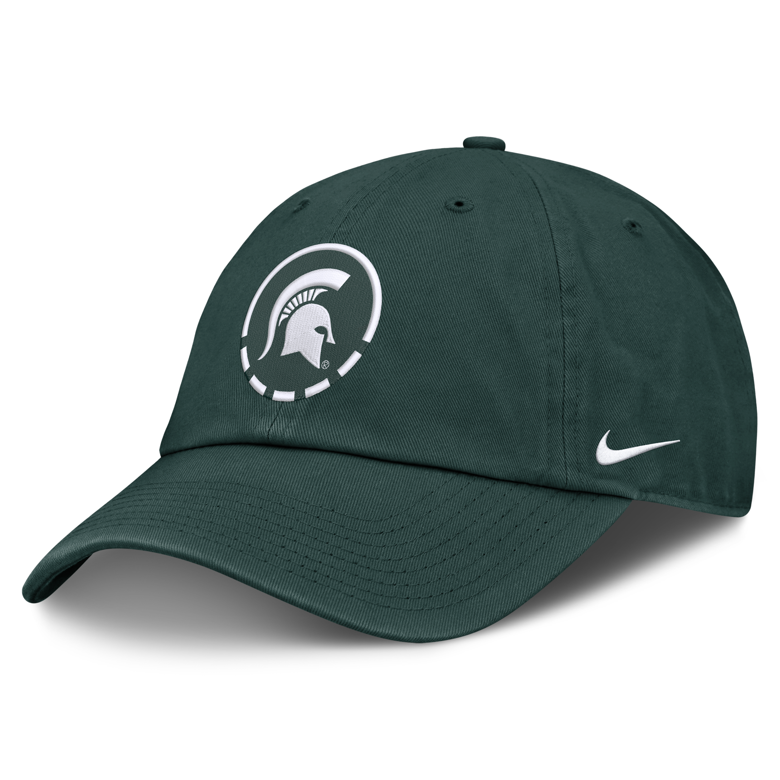 Michigan State Natural Club Nike Men's College Adjustable Hat in Green | NC013EYMST-YW8