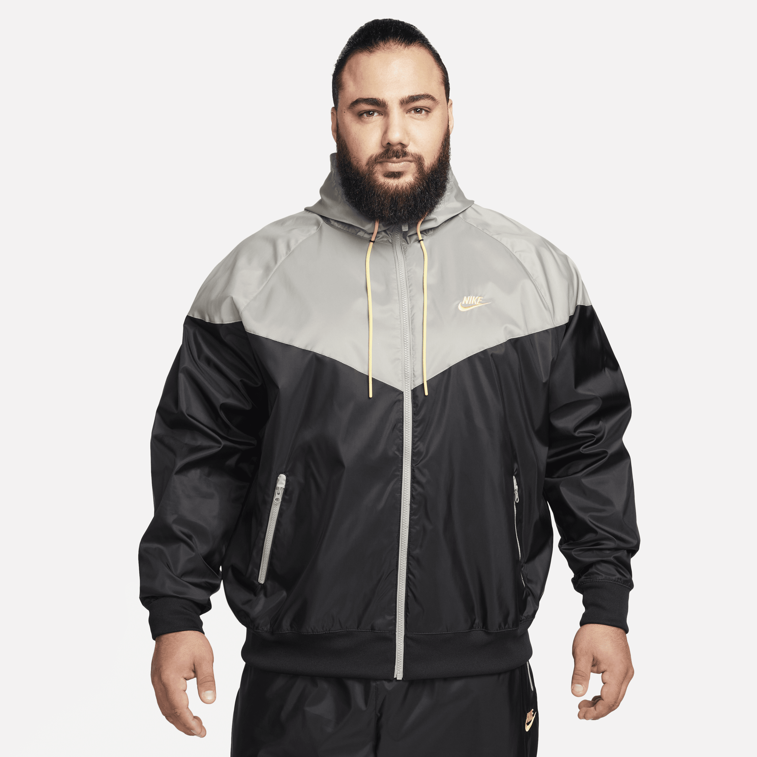 Shop Nike Men's  Sportswear Windrunner Hooded Jacket In Black