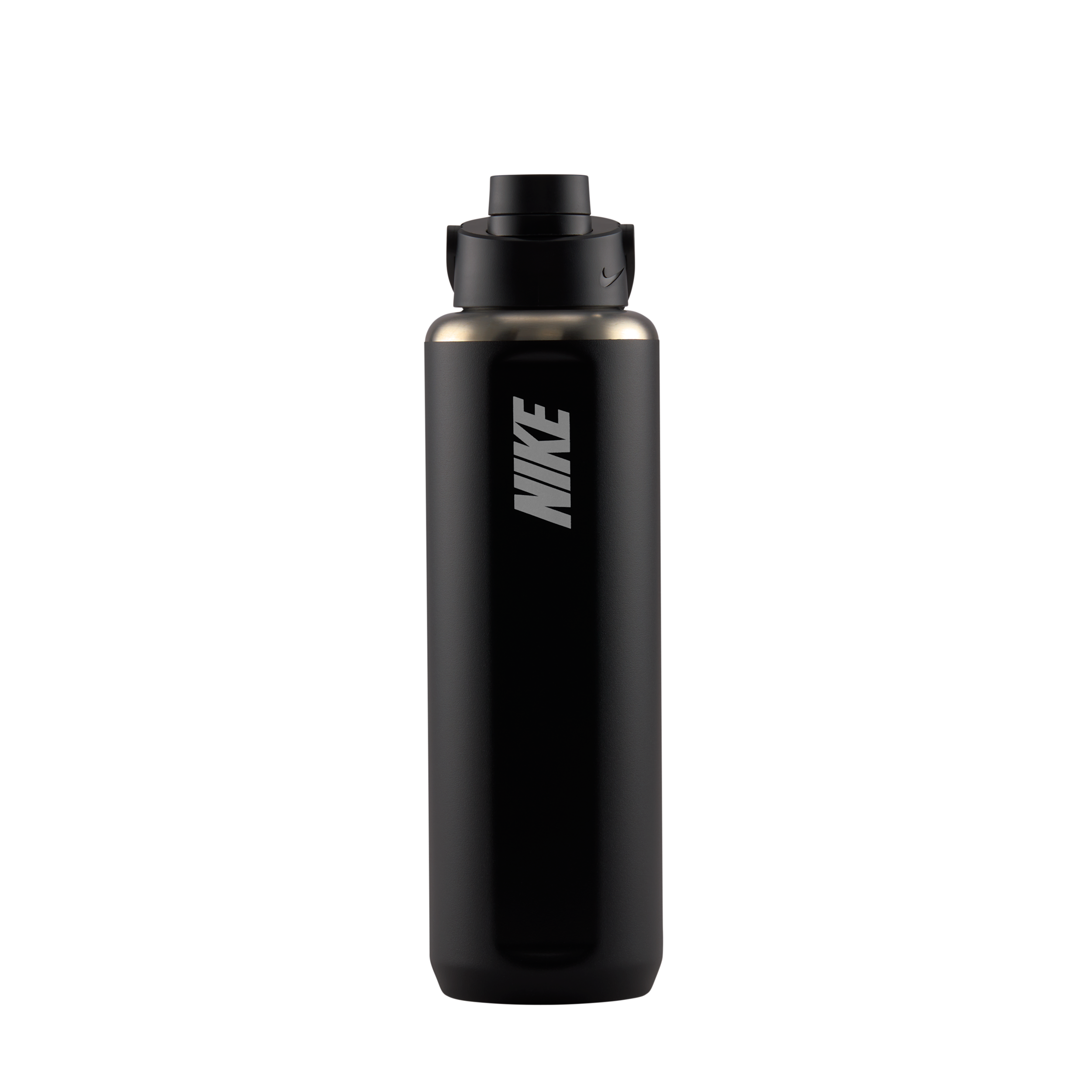 Nike Recharge Stainless Steel Chug Bottle (32 Oz) In Black
