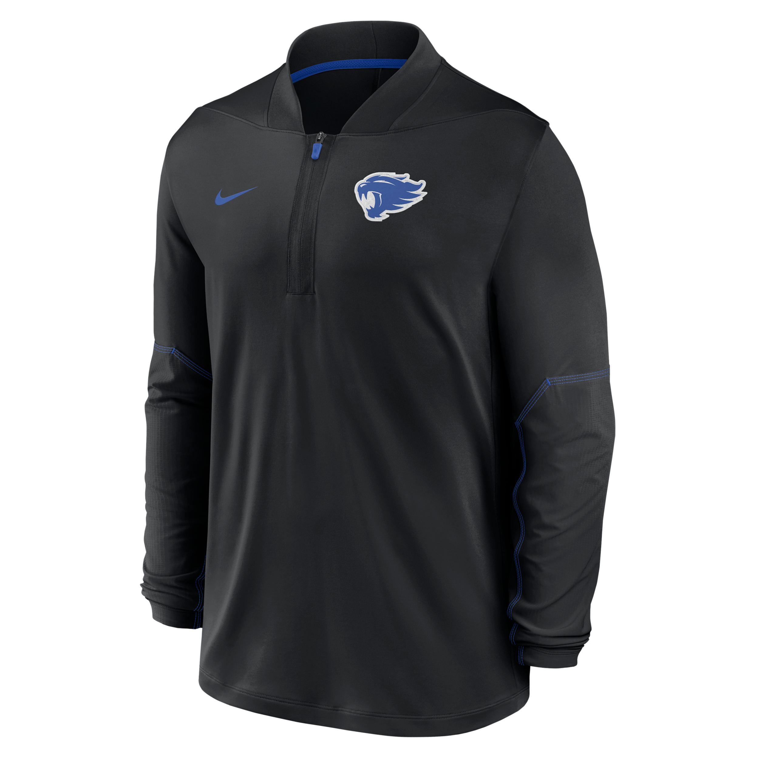 Nike Men's Black Kentucky Wildcats 2026 Sideline Midweight Half-Zip Dri-fit Pullover - Black, Royal