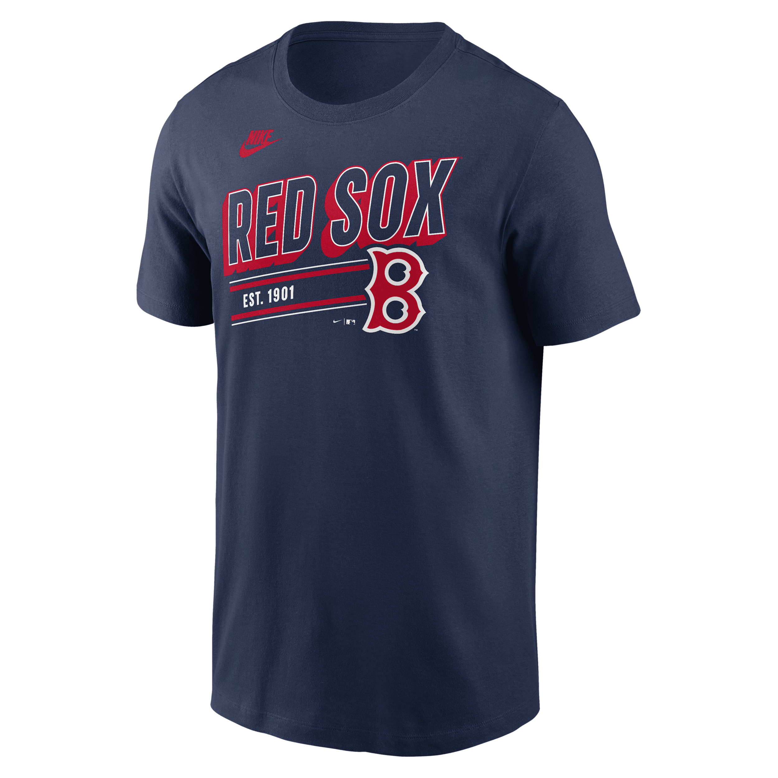 Nike Navy Boston Red Sox Cooperstown Collection Retro T-shirt In Blue