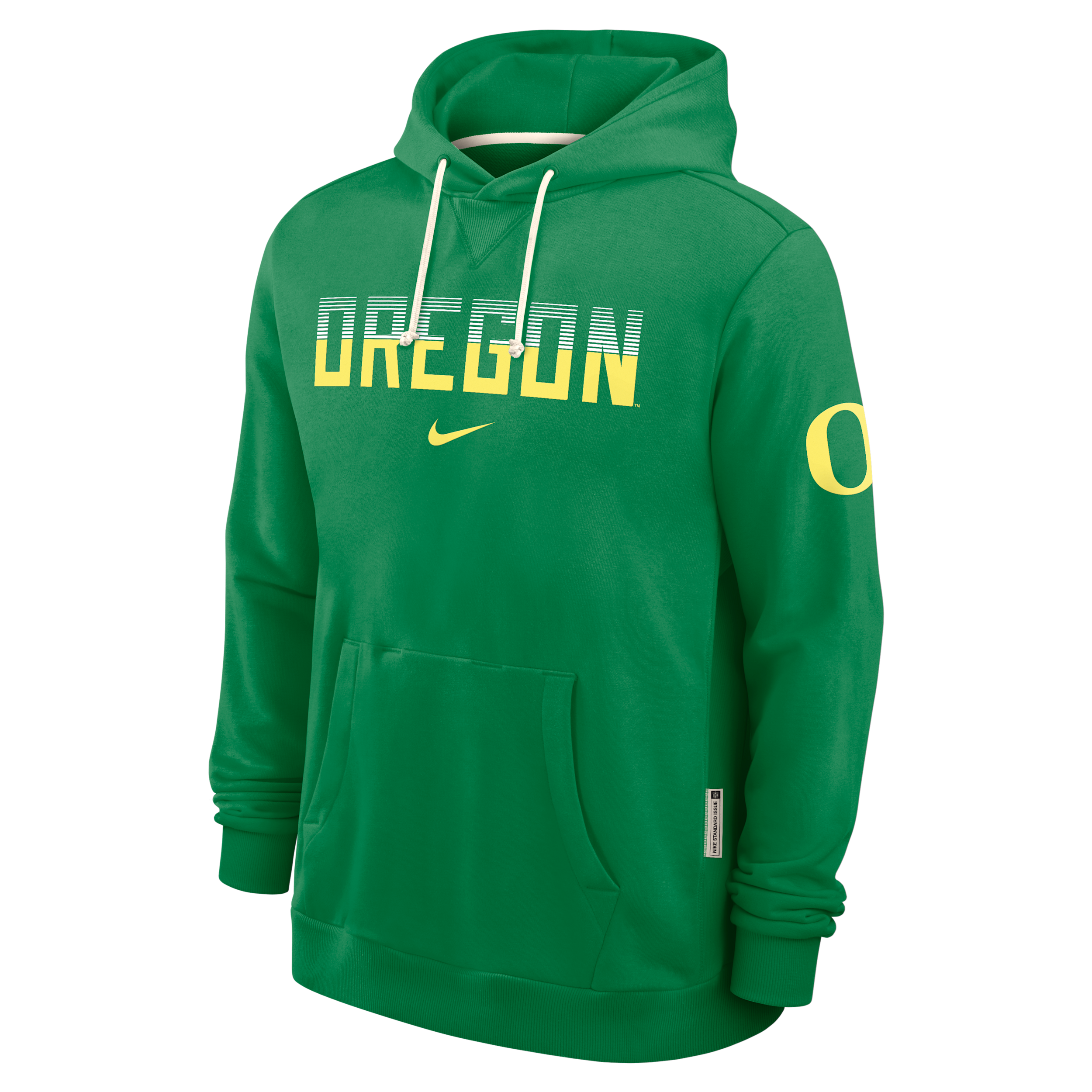 Oregon Sideline Standard Issue Nike Men's Dri-FIT College Pullover Hoodie in Green | 03AZ30DUON-8DF
