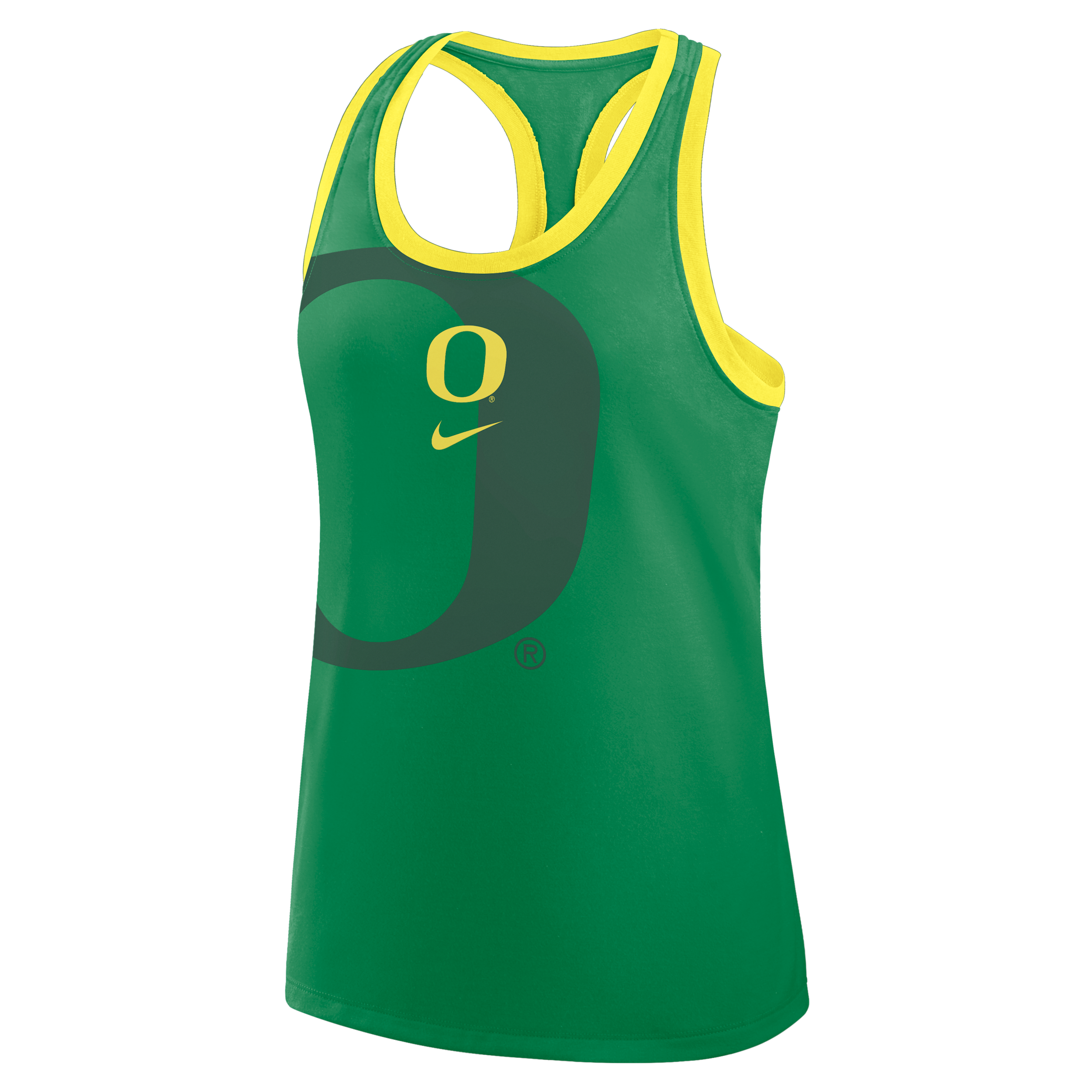 Nike Green Oregon Ducks Primetime Racerback Tri-blend Tank Top In Green