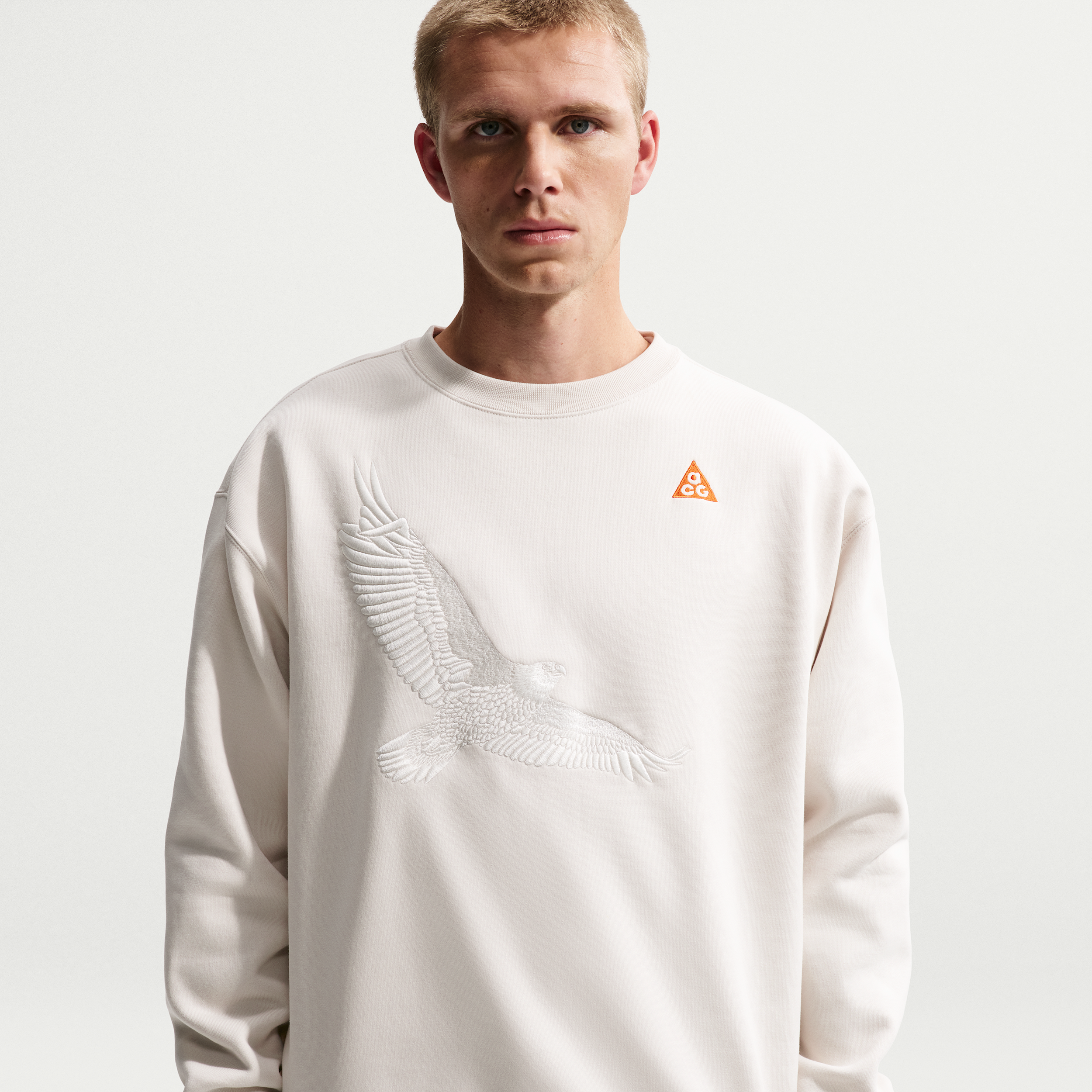 Nike Men's  Acg Usa Therma-fit Crew-neck Sweatshirt In Yellow