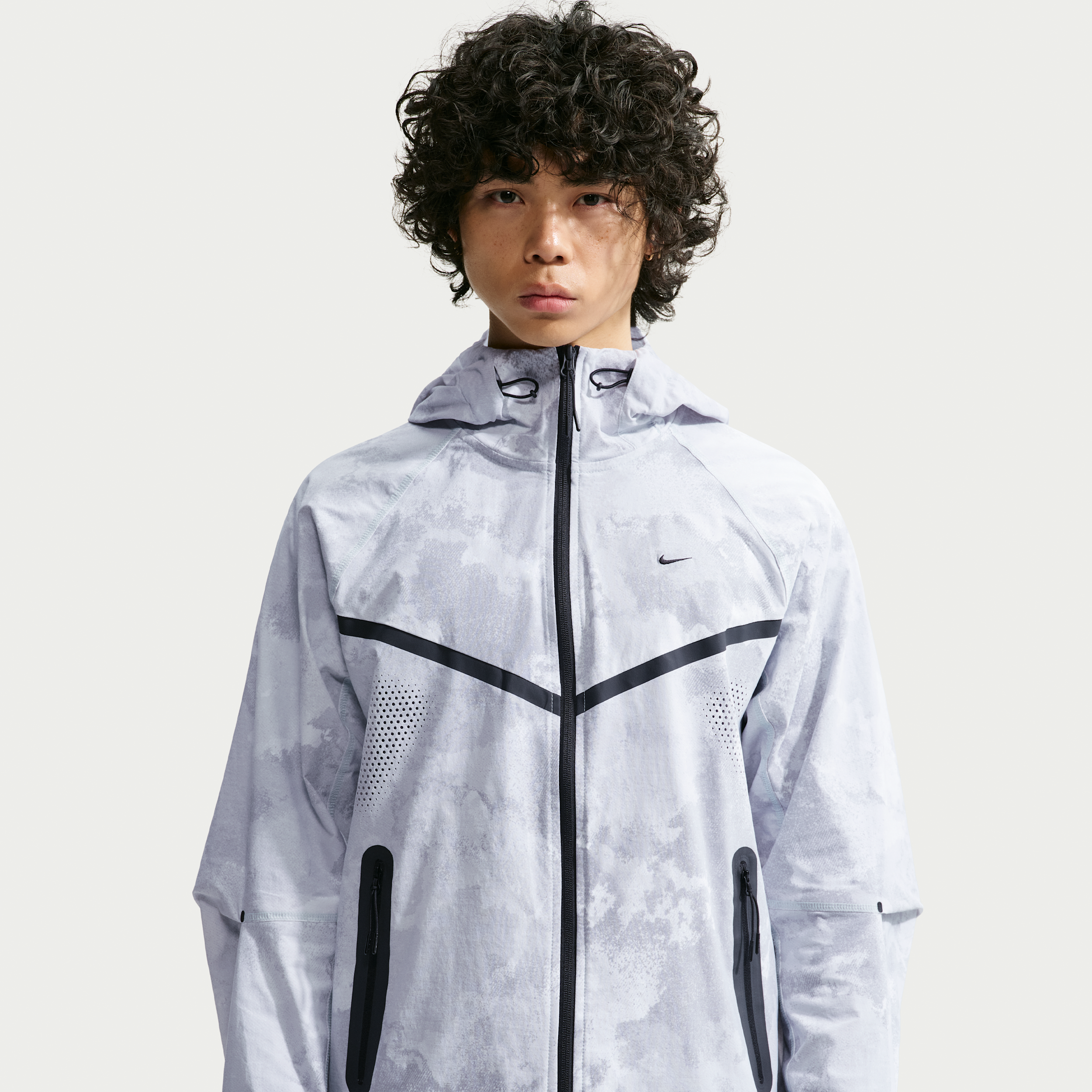 Nike Men's Tech Windrunner Dri-FIT Woven Full-Zip Jacket in Grey | IF1333-043