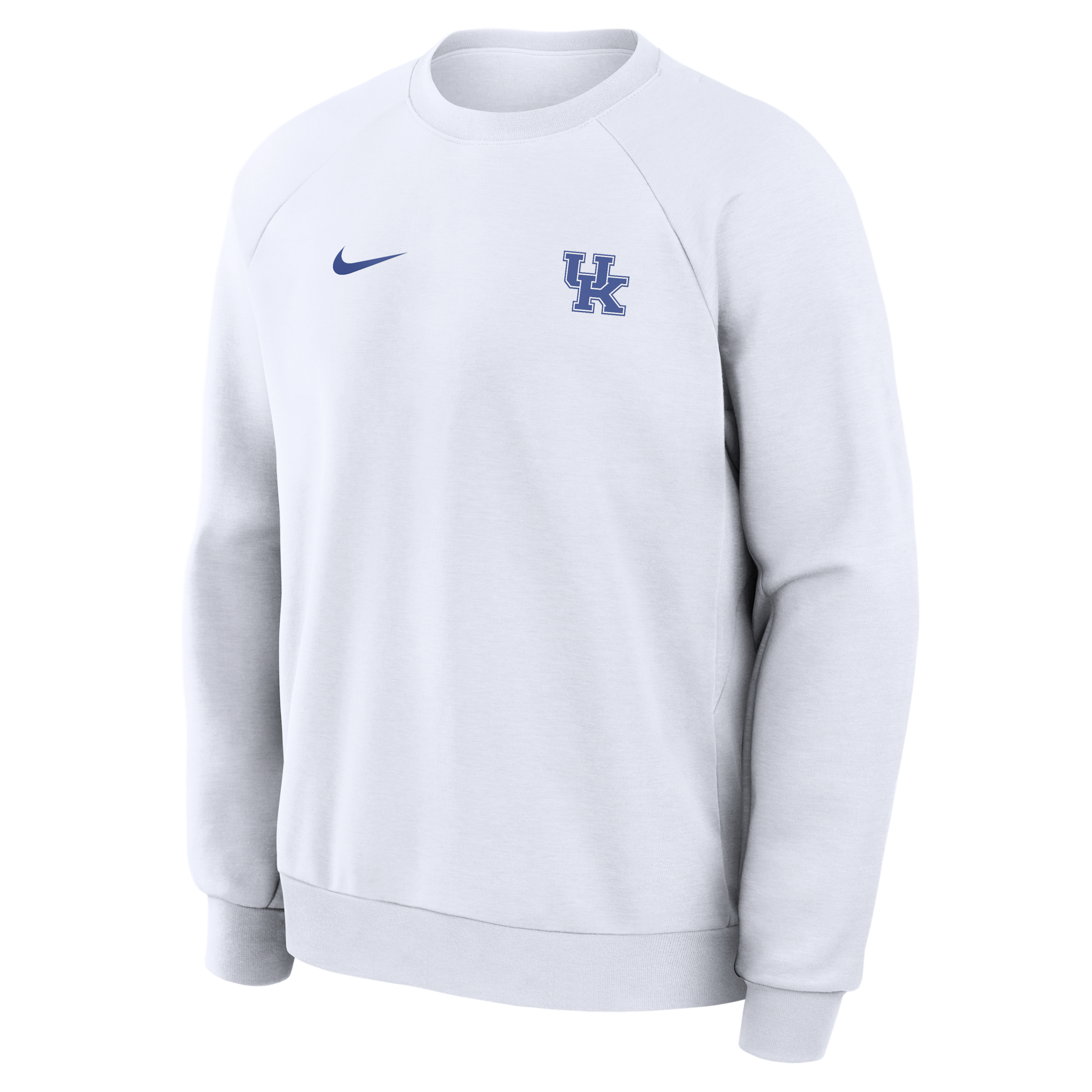 Kentucky Premium Performance Nike Men's Dri-FIT College Pullover Crew in White | 03EK10ANKY-BXN