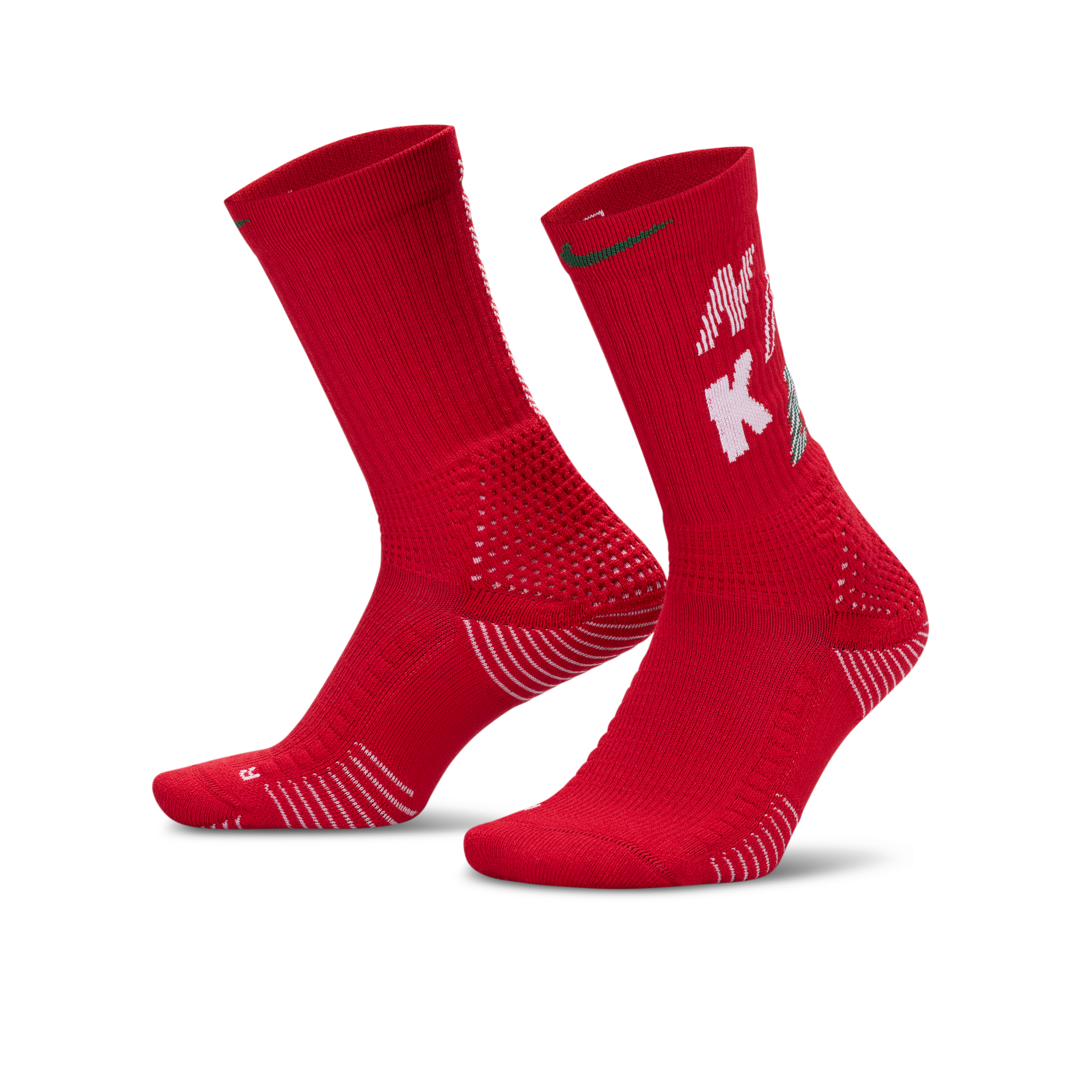 Nike Unisex Elite Cushioned Crew Socks In Red