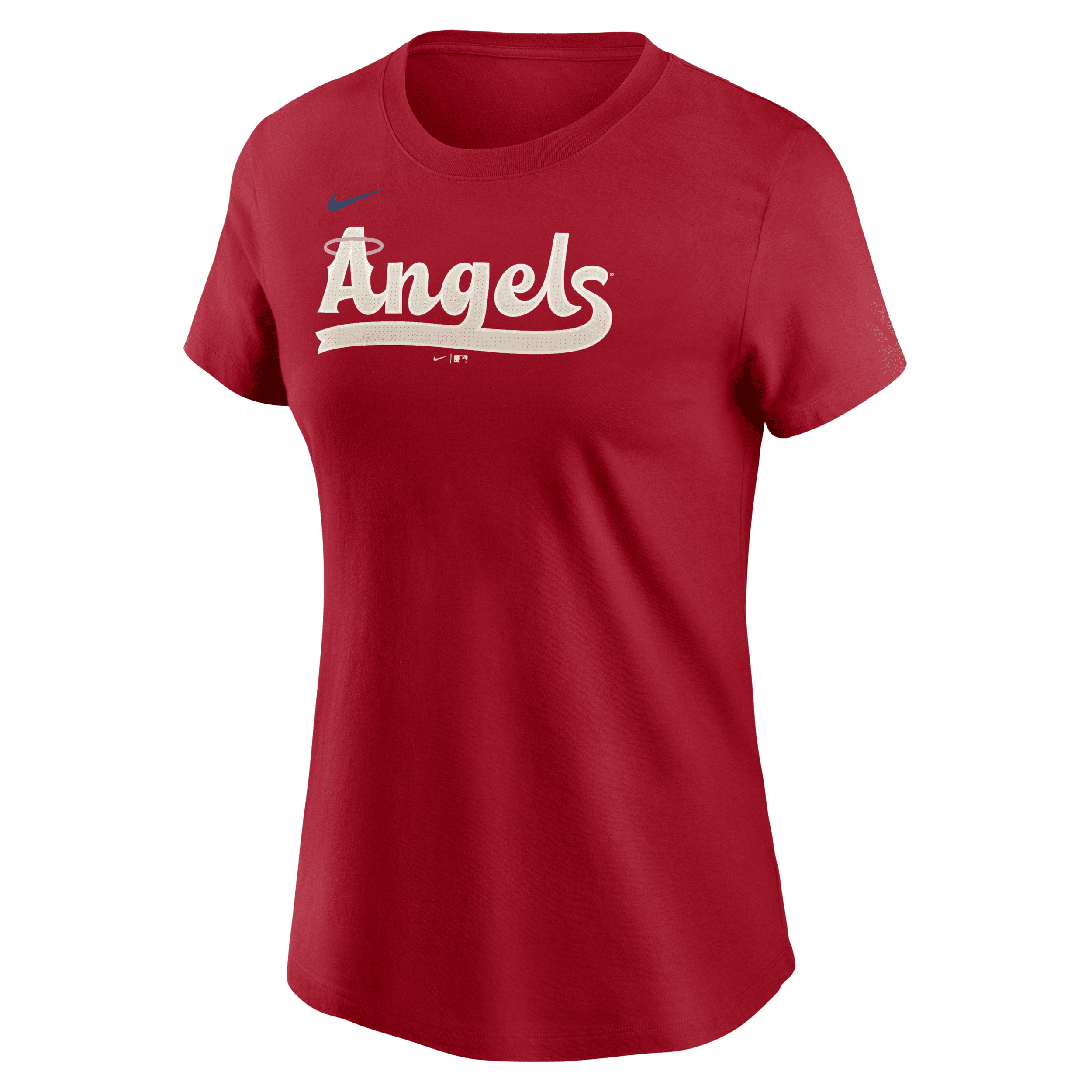 Nike Los Angeles Angels City Connect Wordmark  Women's Mlb T-shirt In Red