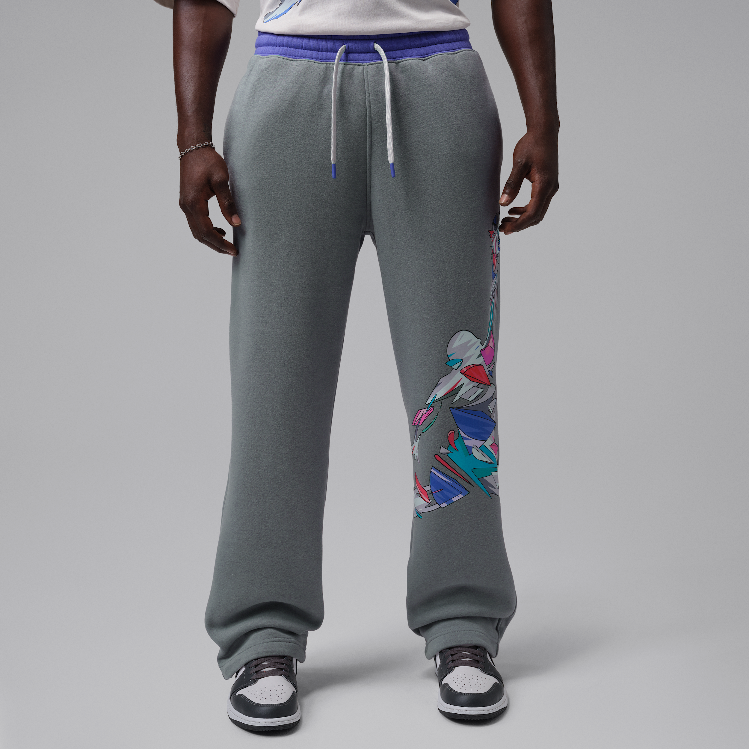 Men's Jordan Brooklyn Fleece Pants in Grey | IQ7459-073