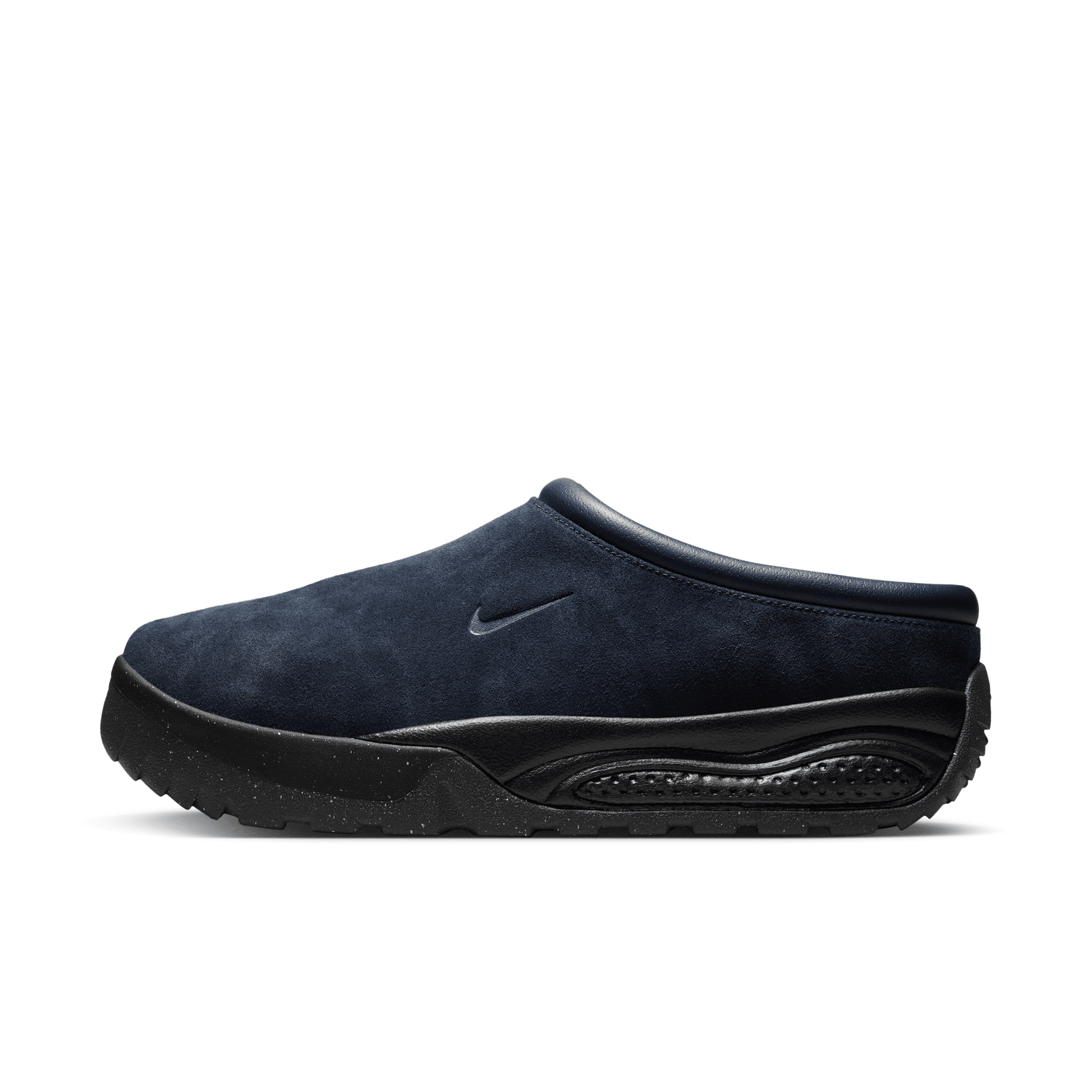Nike Acg Rufus Leather-trimmed Suede Slip-on Sneakers In Blue