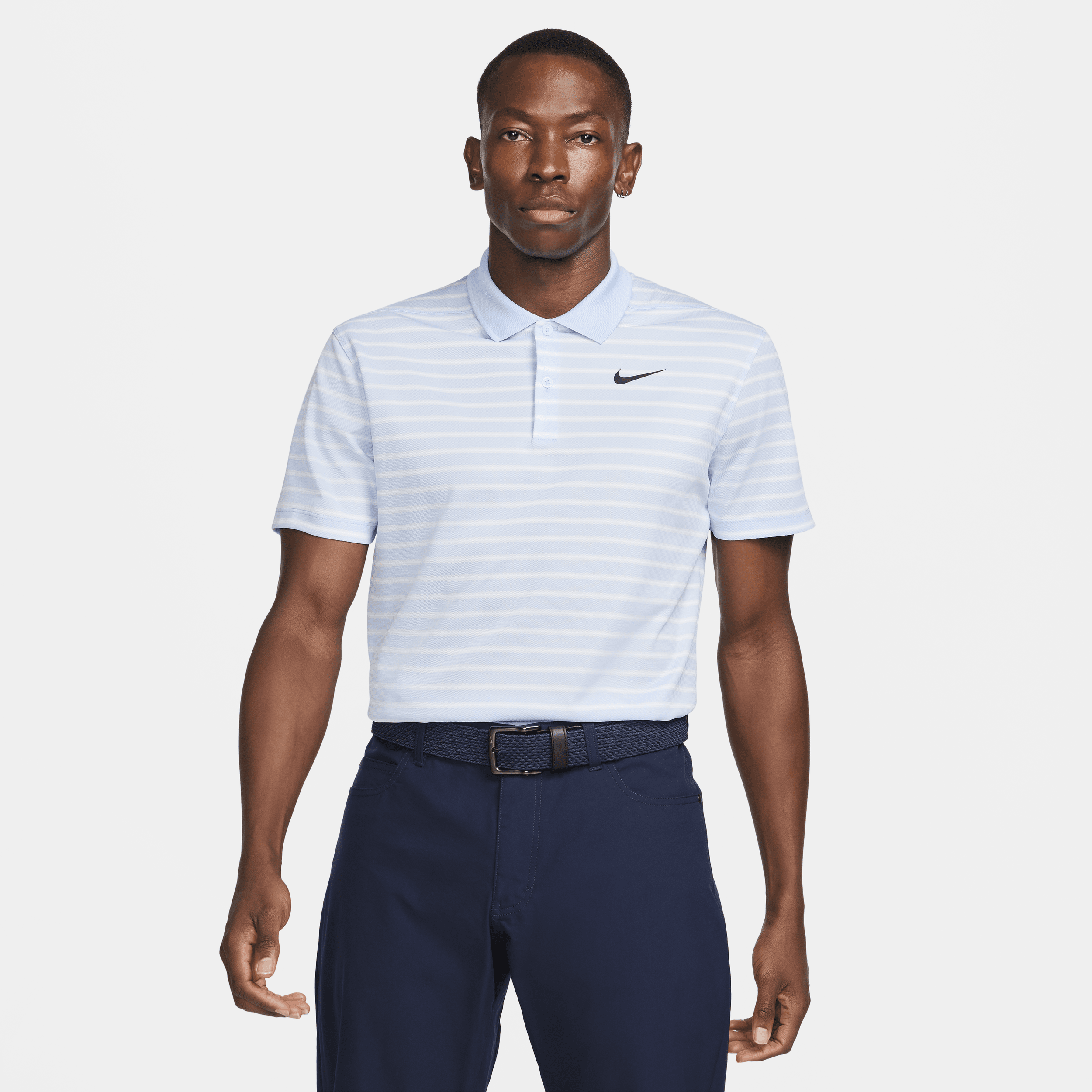 Nike Men's Dri-fit Victory Striped Golf Polo In Blue