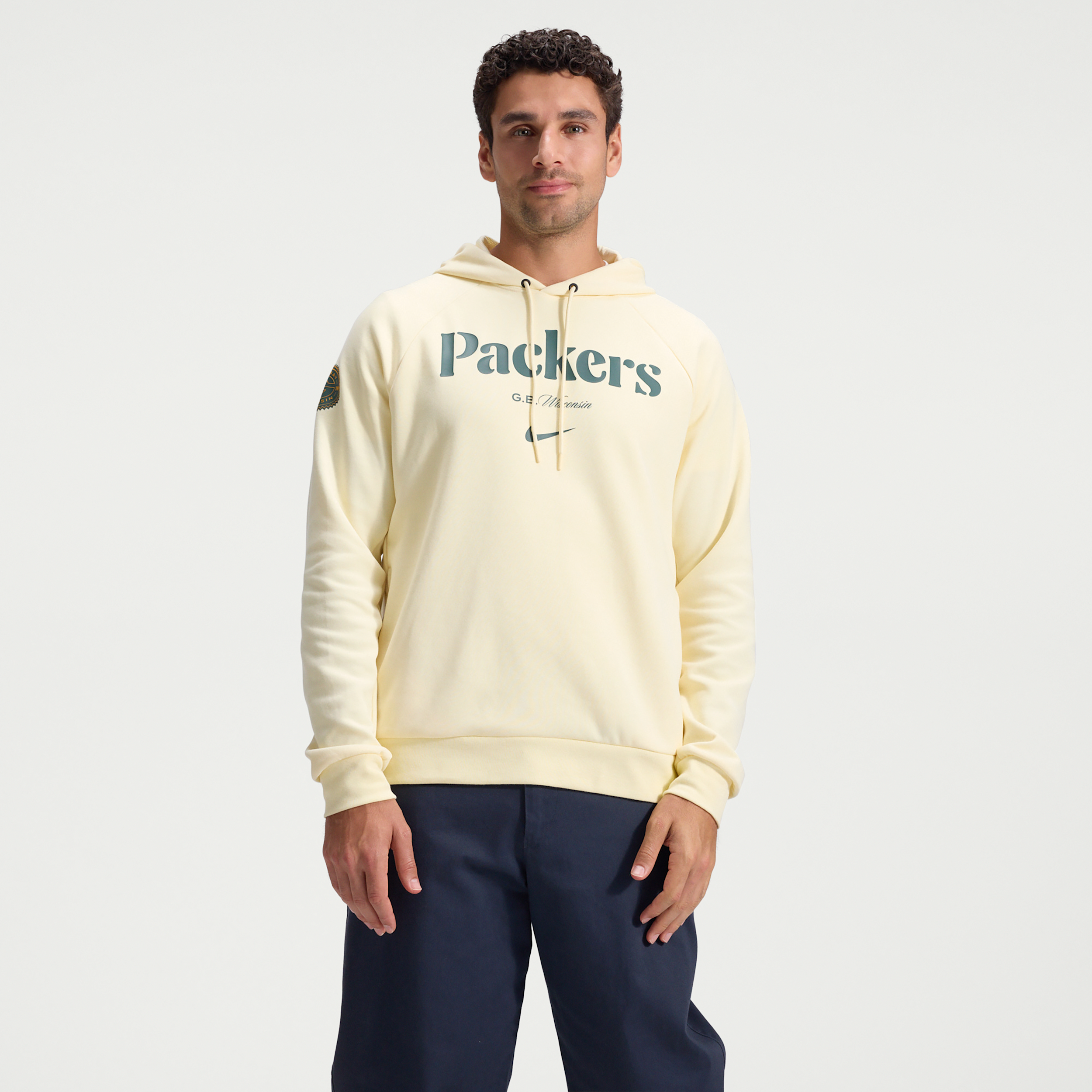 Green Bay Packers Rivalries Collection Primary Nike Men's Dri-FIT NFL Pullover Hoodie in Green | 03EJ70Q7T-QYF