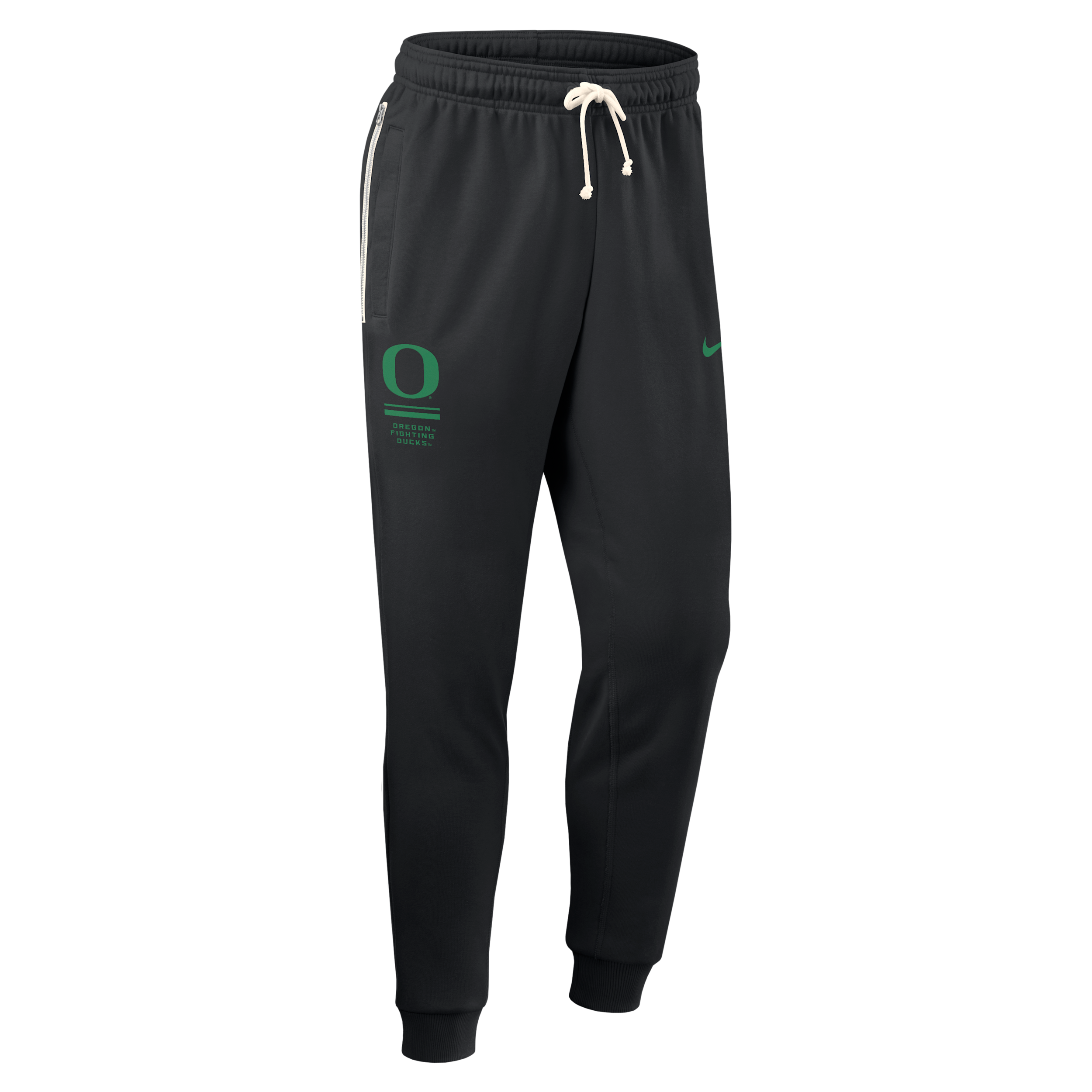 Oregon Sideline Standard Issue Nike Men's Dri-FIT College Taper Pants in Black | 03B000AUON-WL2