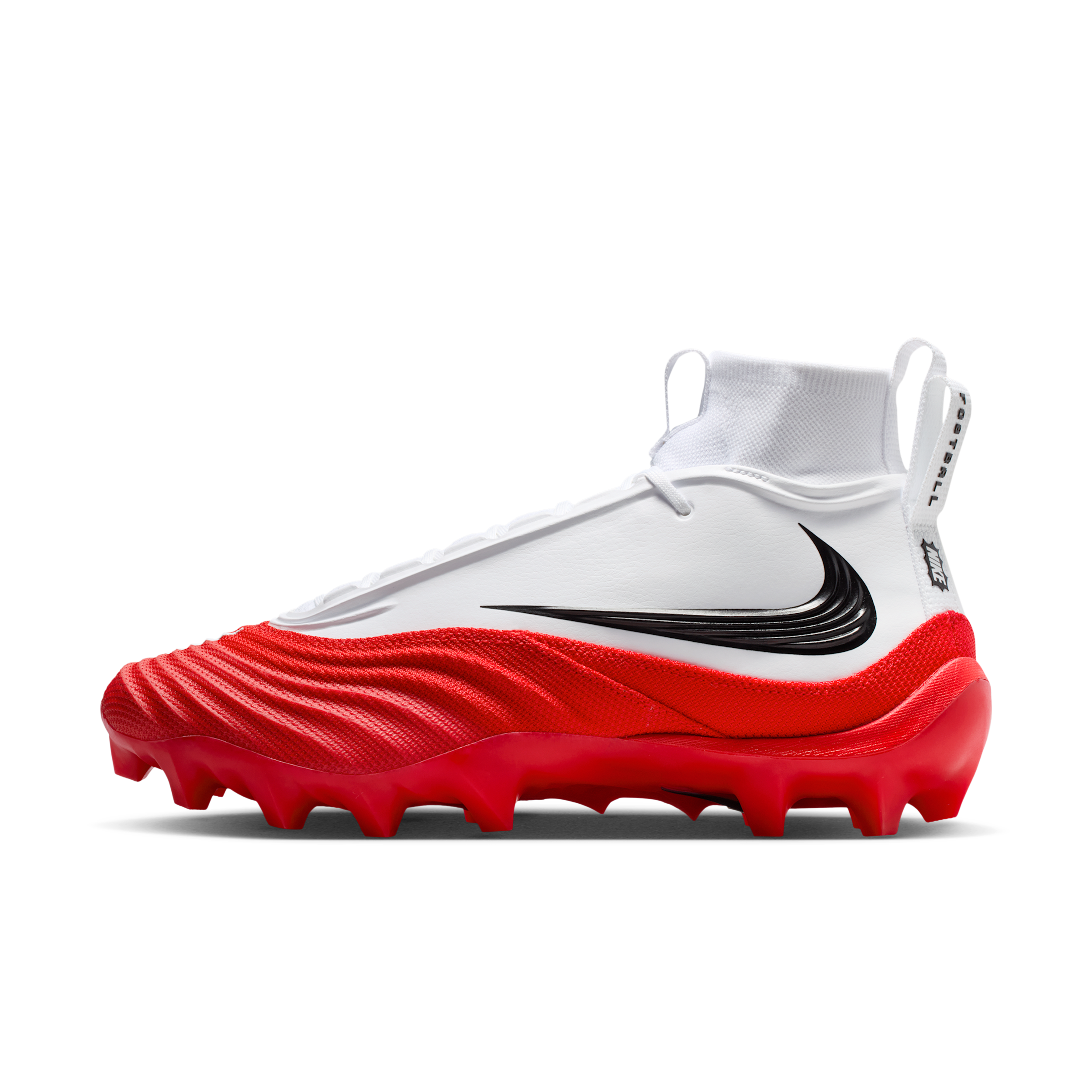 Nike Men's Alpha Menace 5 Pro Football Cleats in White | HV7020-102