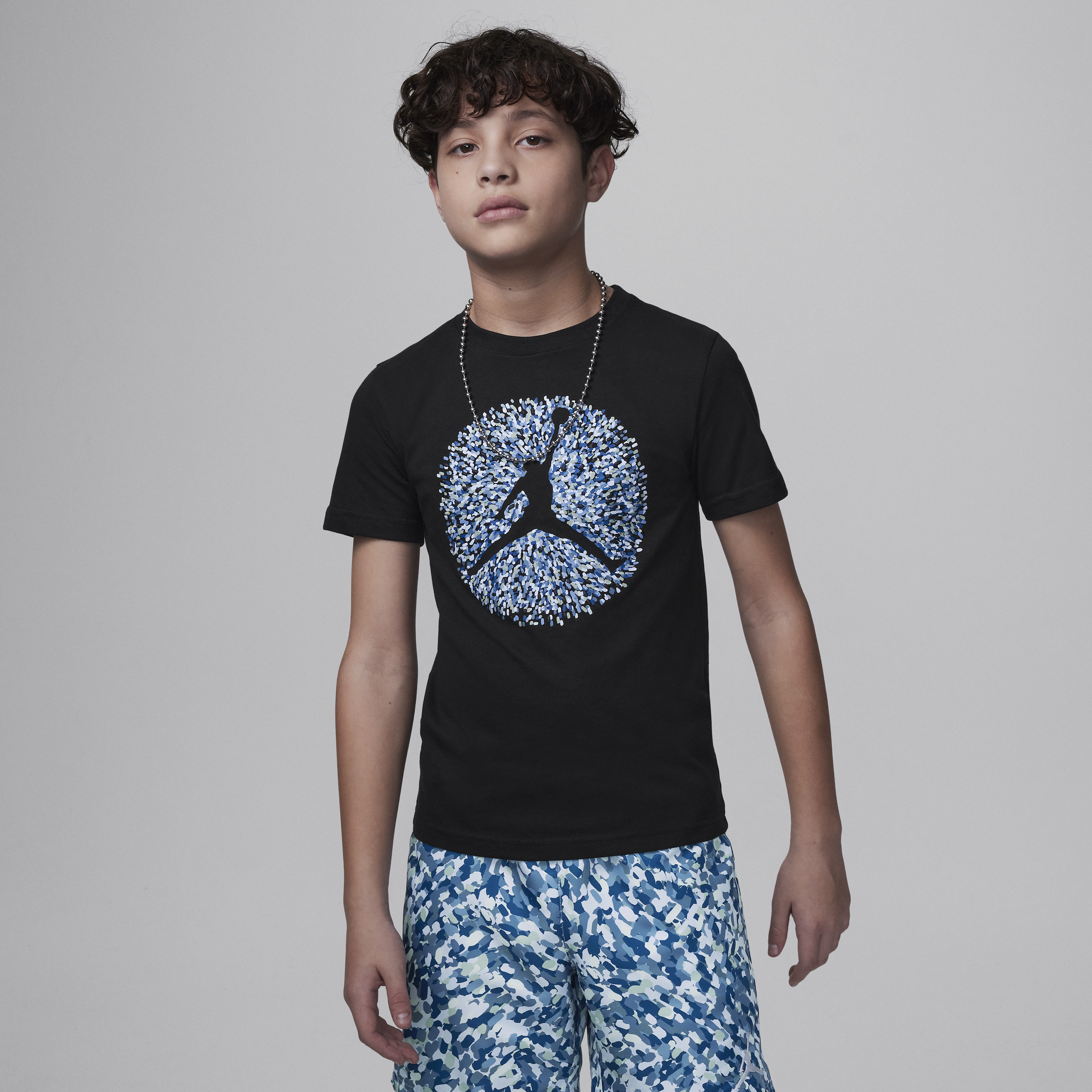 Shop Jordan Poolside Jumpman Big Kids' Graphic T-shirt In Black