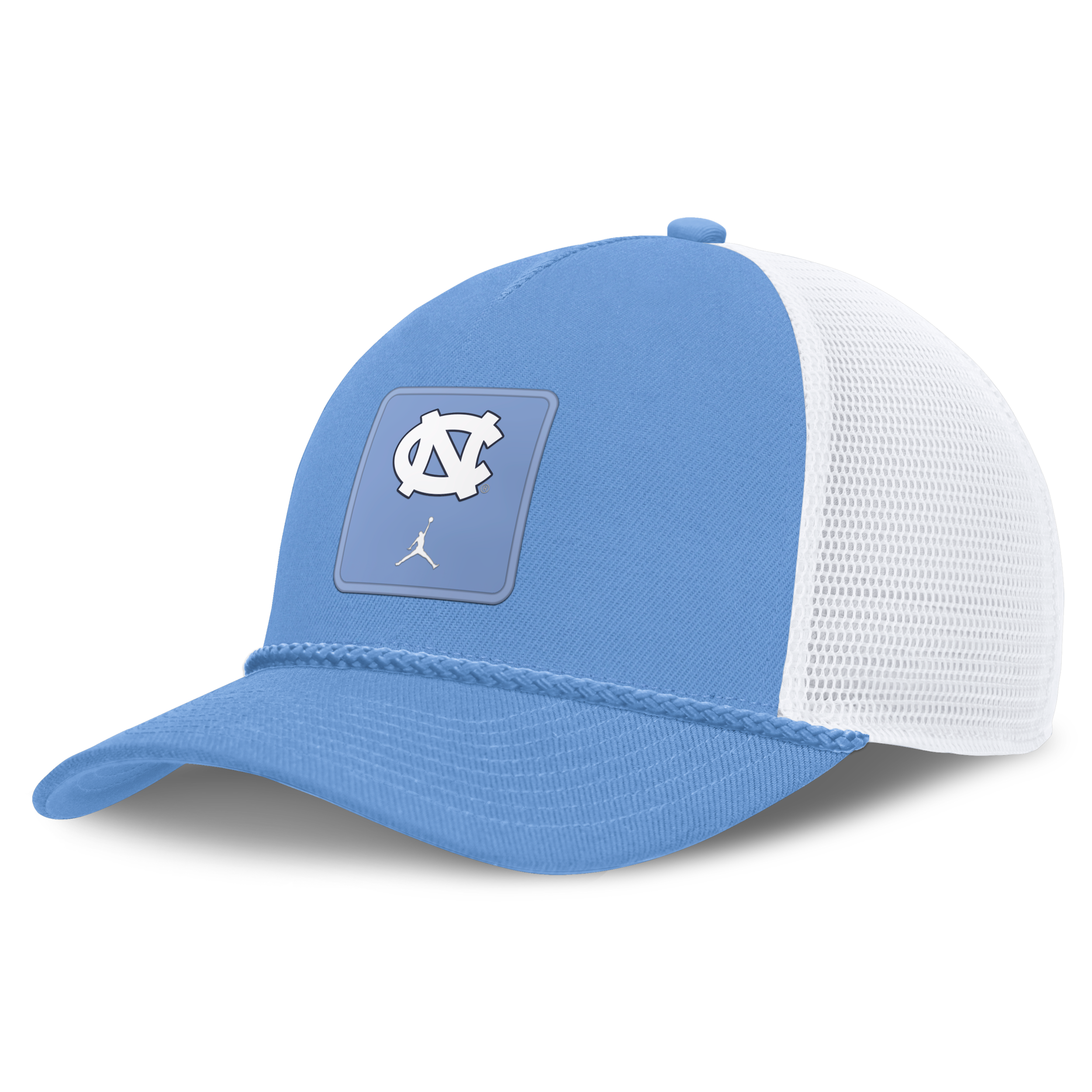 Jordan Men's and Women's Carolina Blue North Carolina Tar Heels 2026 On-Field Gameday Rope Trucker Adjustable Hat - Carolina Blue, White
