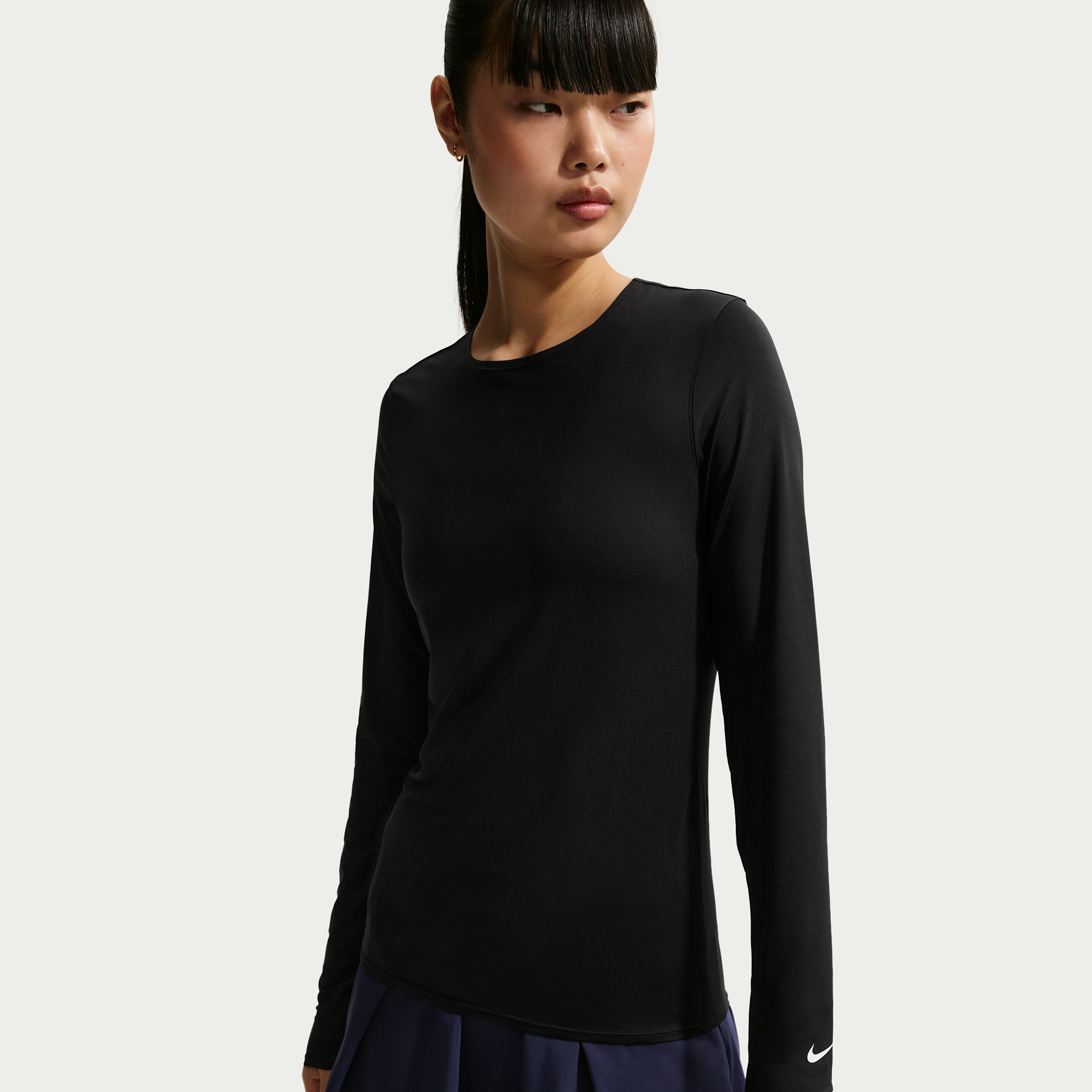 Nike Women's Golf Club Dri-FIT UV Long-Sleeve Golf Top in Black | IH4204-010