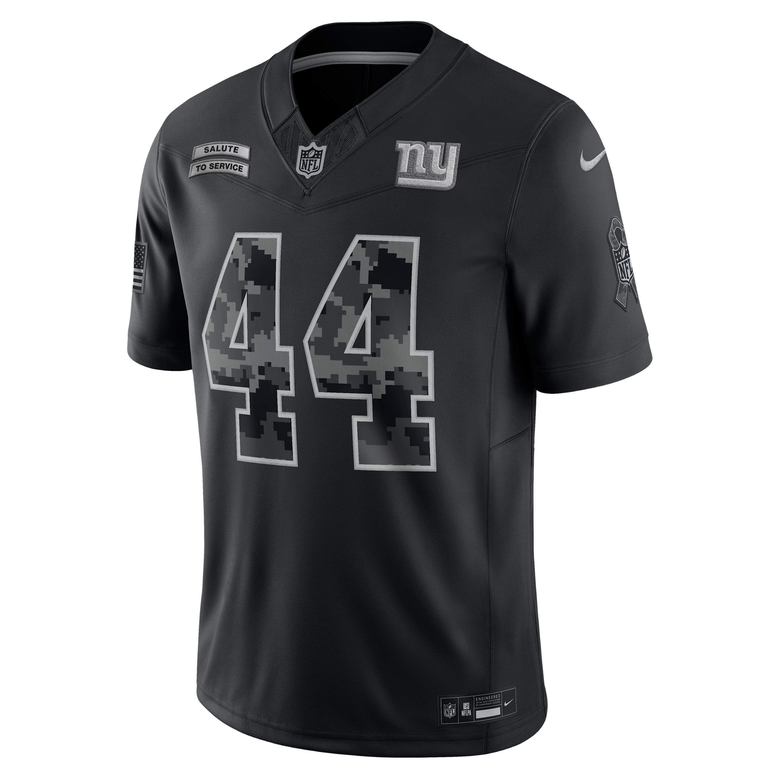 Cam Skattebo New York Giants Salute to Service Nike Men's Dri-FIT NFL Limited Jersey in Black | SSLM00AF3N-TKG