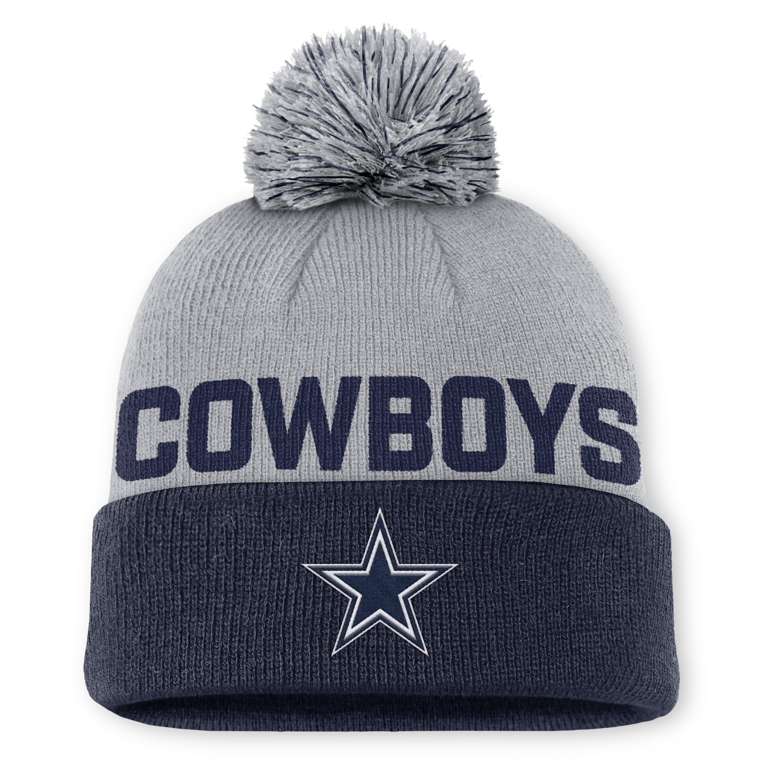 Nike Dallas Cowboys Peak  Men's Nfl Cuffed Pom Beanie In Blue
