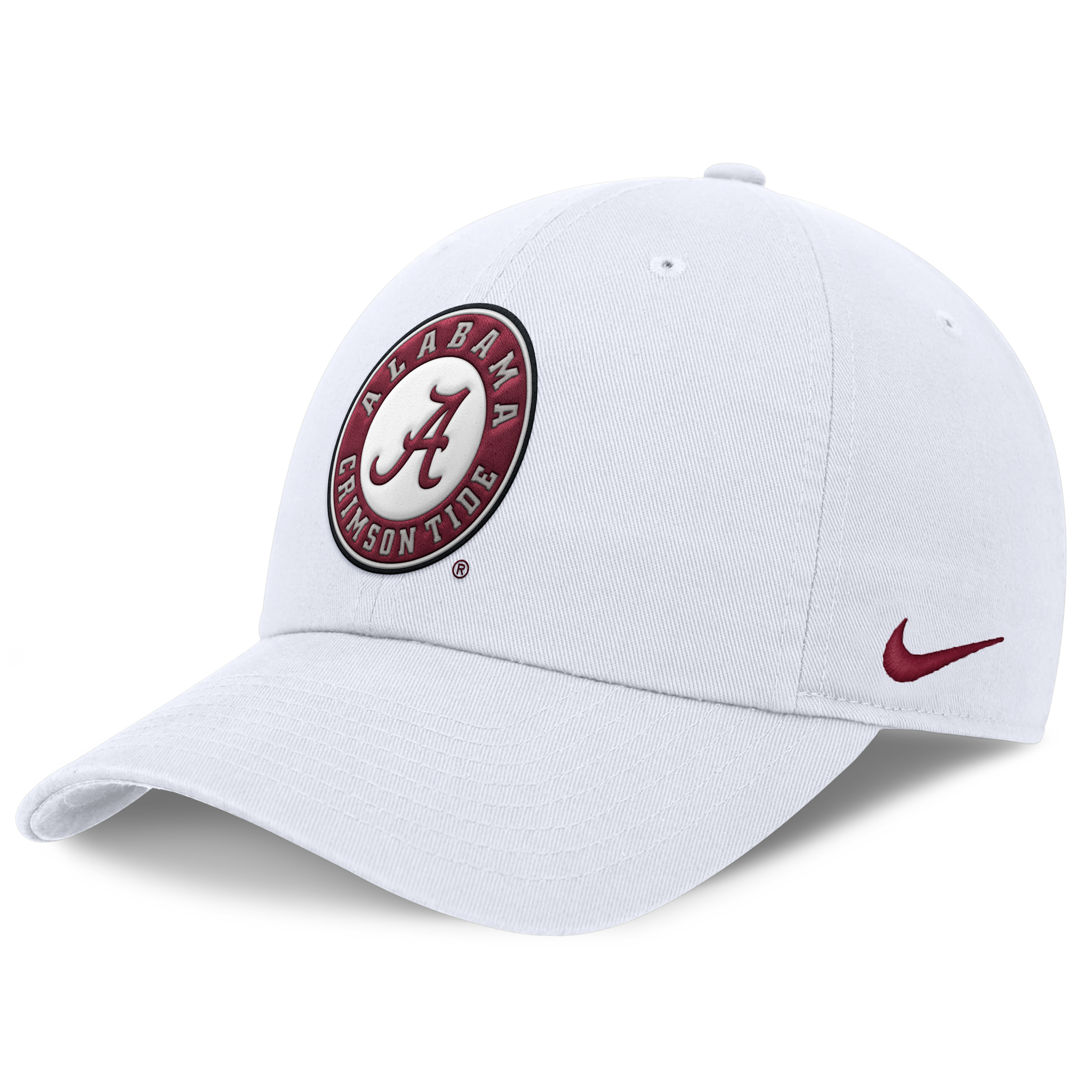 Men's Nike White Alabama Crimson Tide Club Dri-fit Adjustable Hat - White
