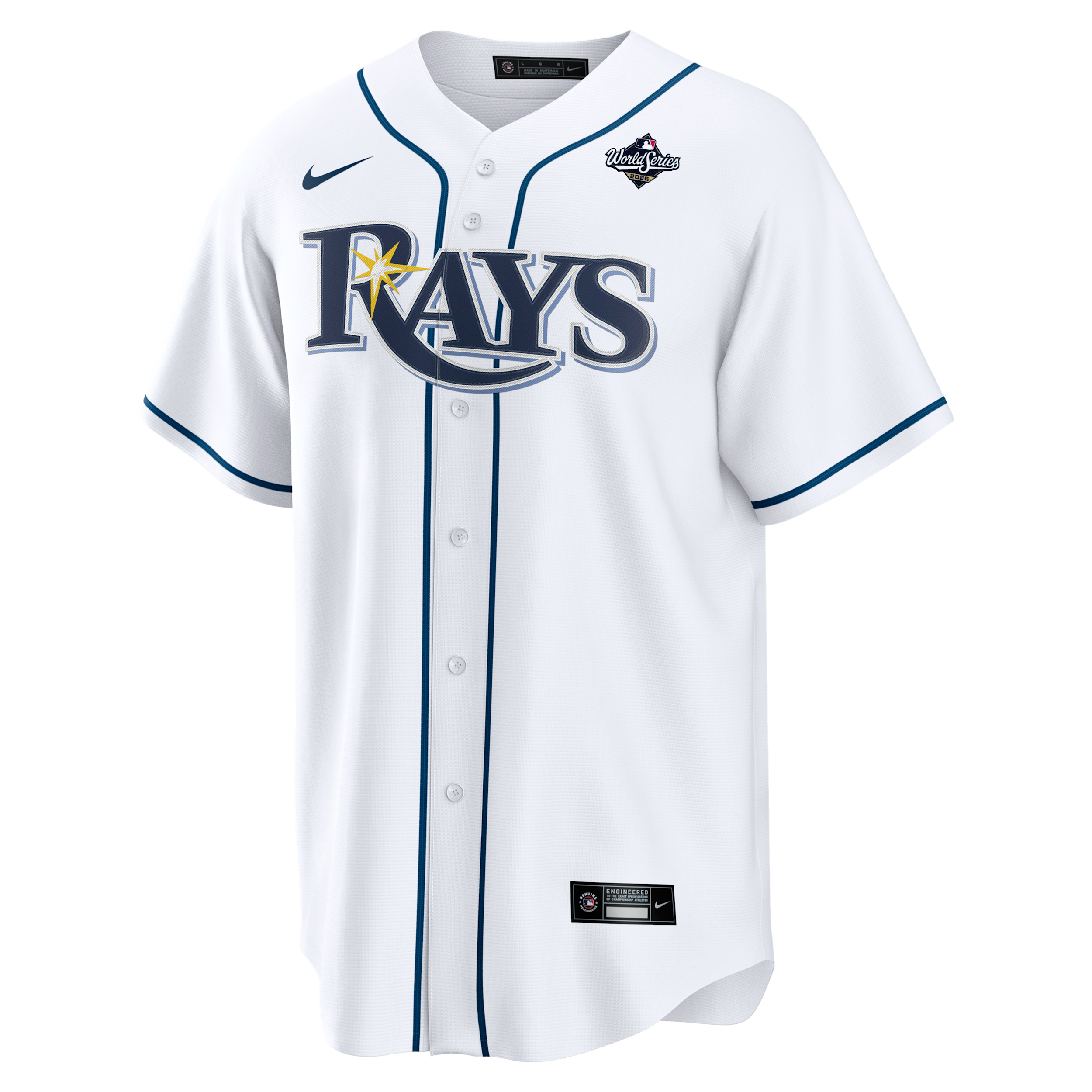 Liam Hicks Tampa Bay Rays 2026 World Series Participant Nike Men's MLB Replica Jersey in White | RE250E6B6RA-CFH