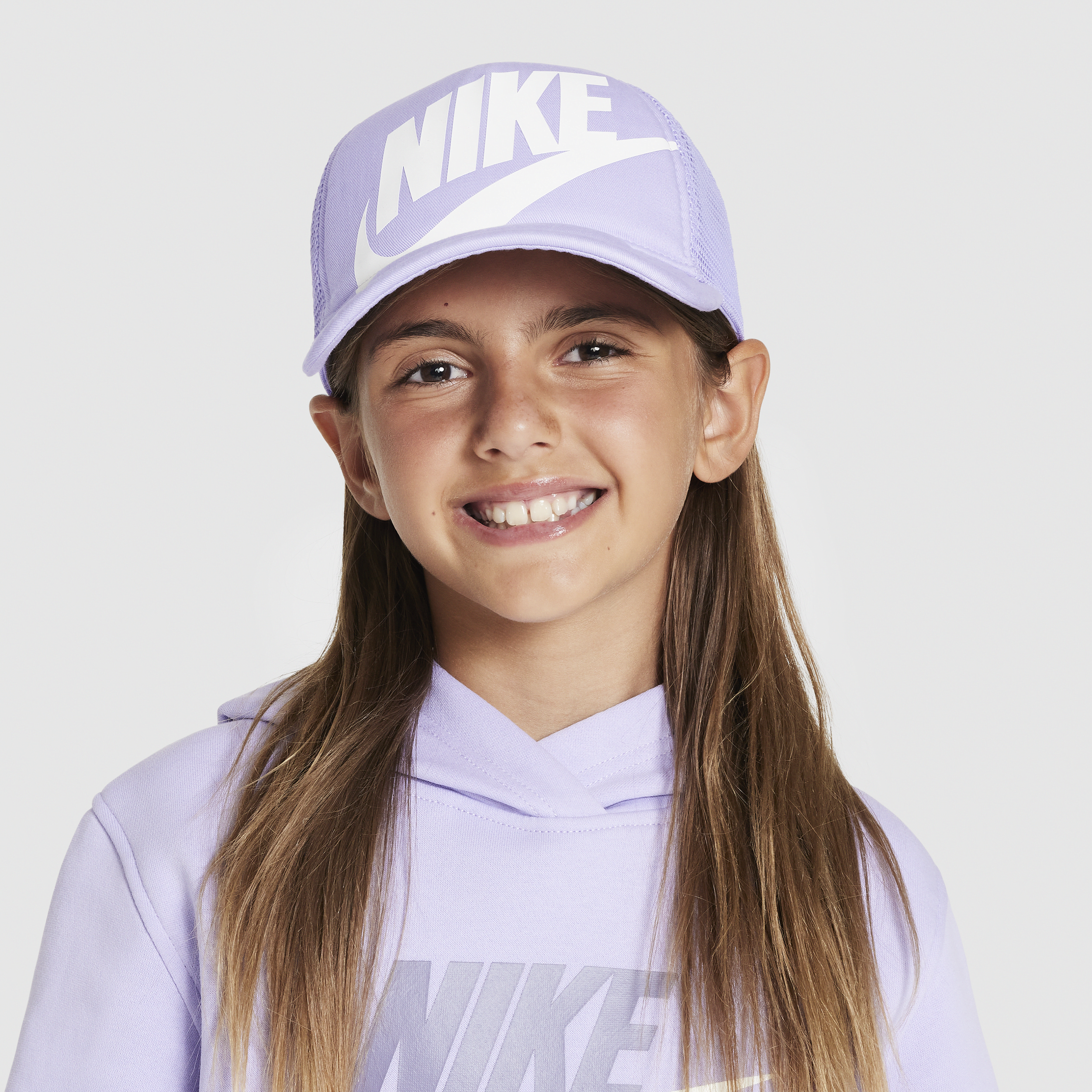 Nike Rise Kids' Structured Trucker Cap In Purple