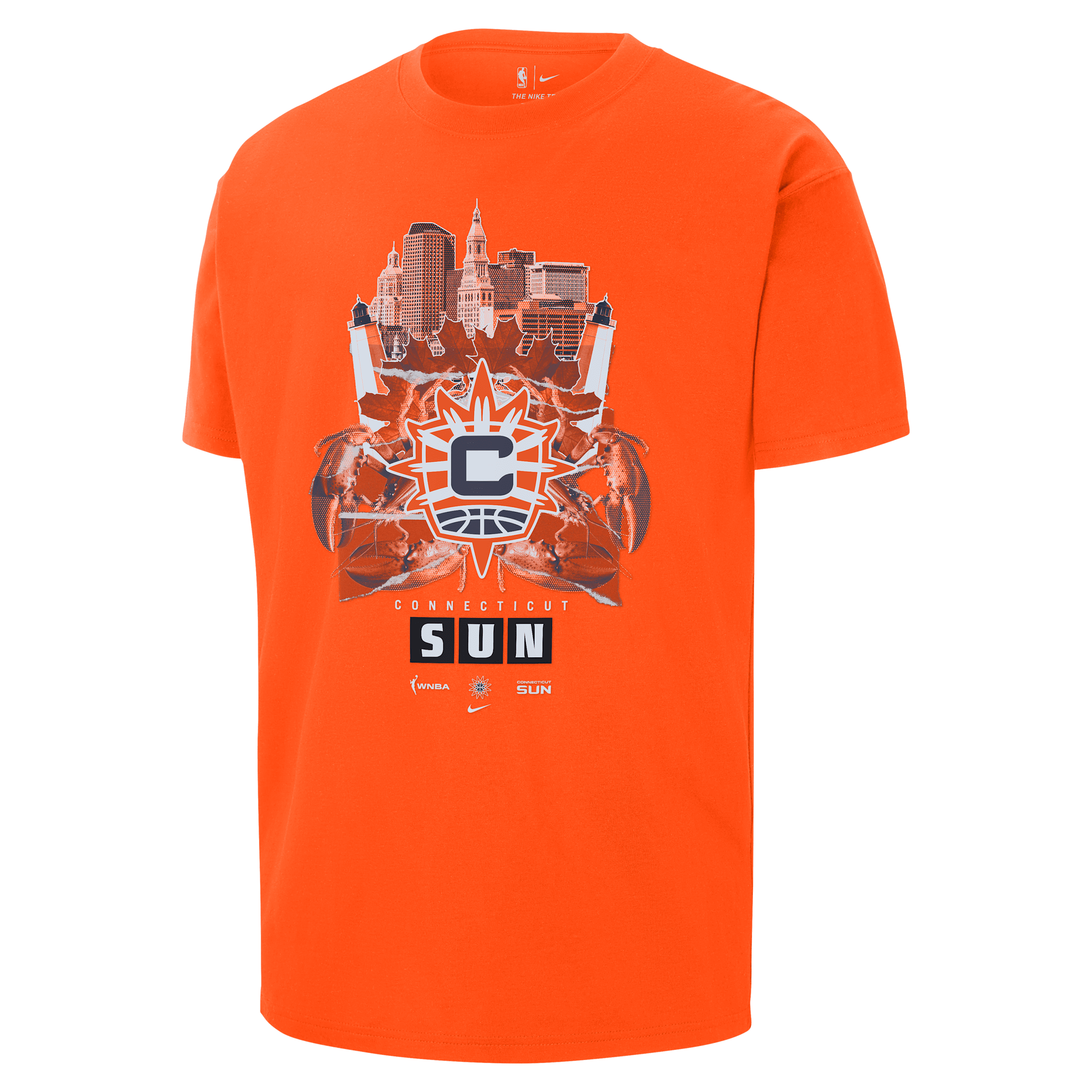 Nike Orange Connecticut Sun Original Content Max90 T-shirt In Orange
