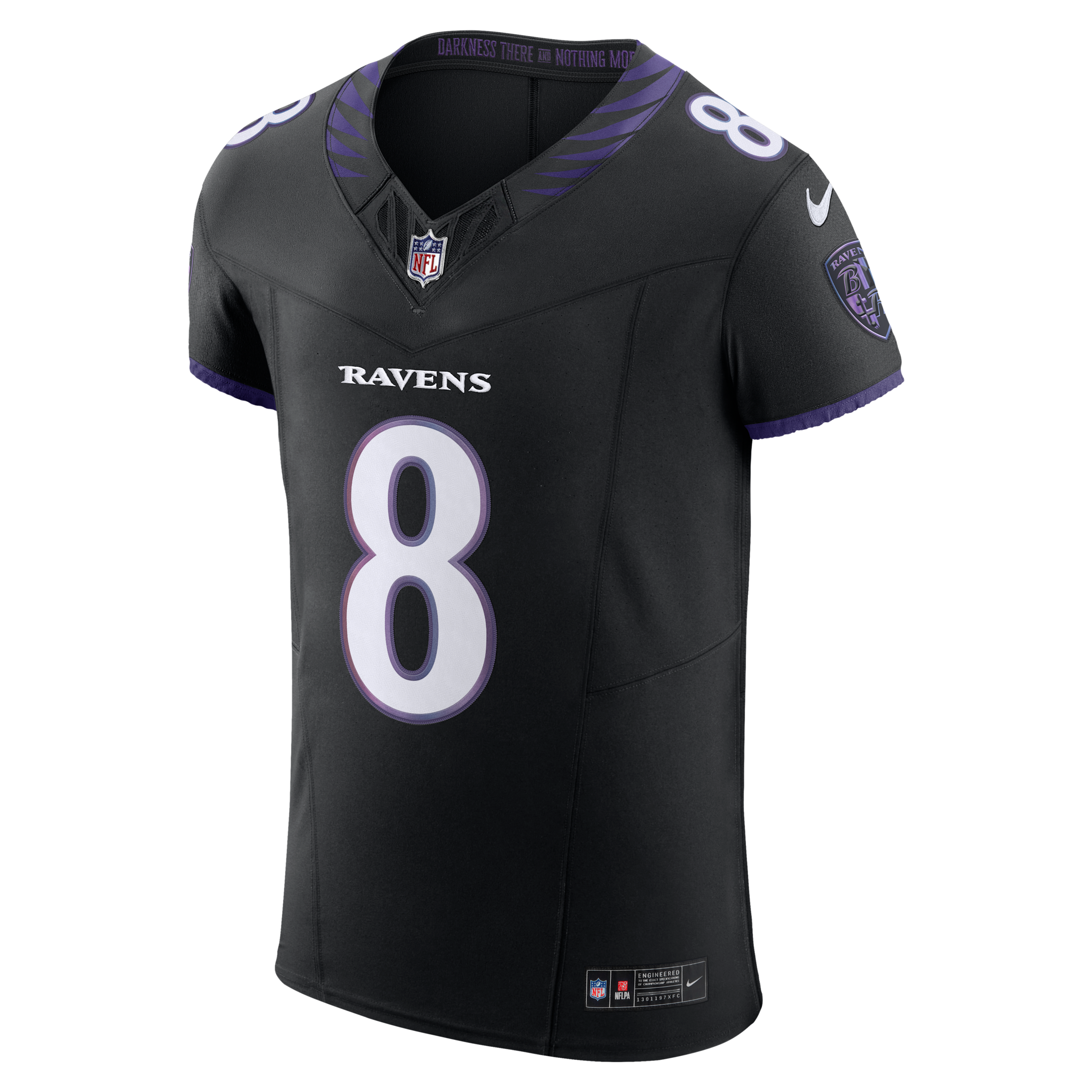 Lamar Jackson Baltimore Ravens Nike Men's Dri-FIT NFL Elite Jersey in Black | 58NM0FDJ8GF-3Y0