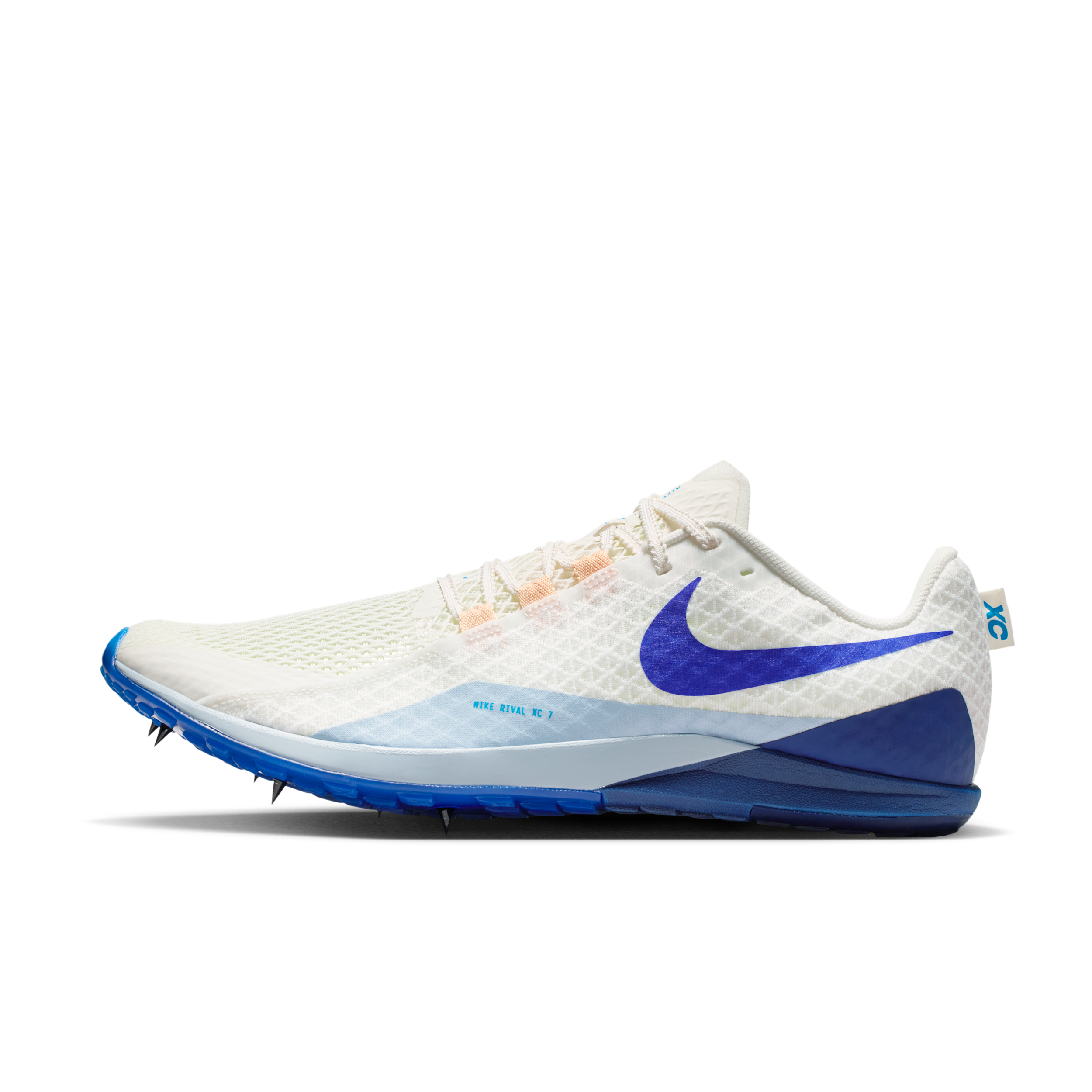 Nike Men's Zoom Rival XC 7 Cross-Country Spikes in White | II7399-100