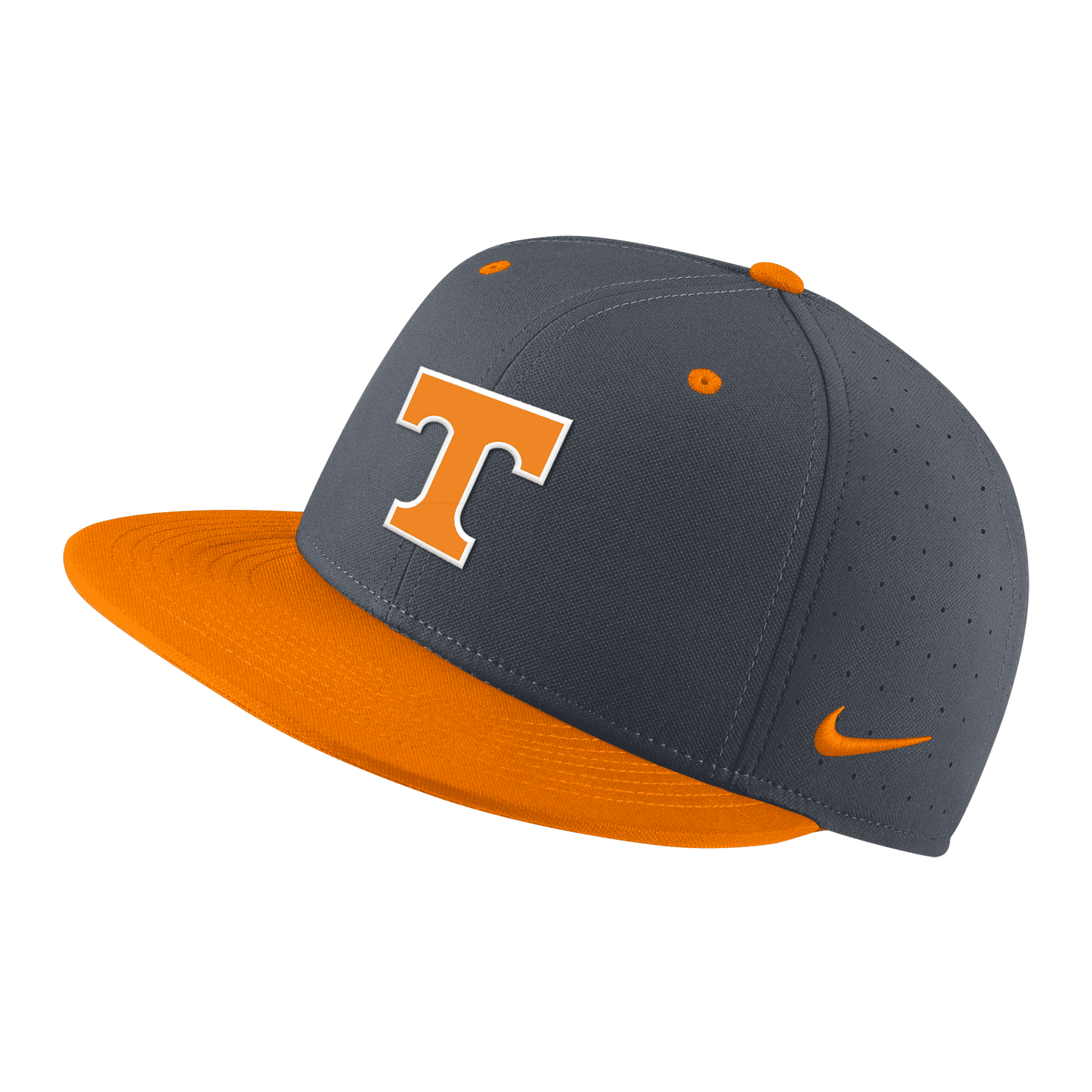 Nike Tennessee  Unisex College Fitted Baseball Hat In Black