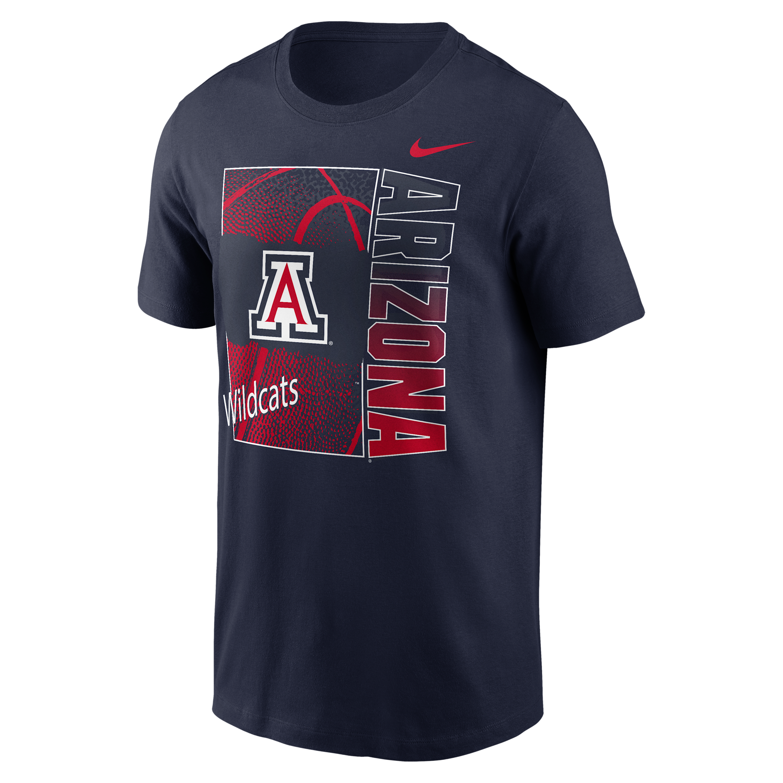 Nike Men's Arizona Wildcats College Navy Basketball Refresh T-Shirt, Small, Blue