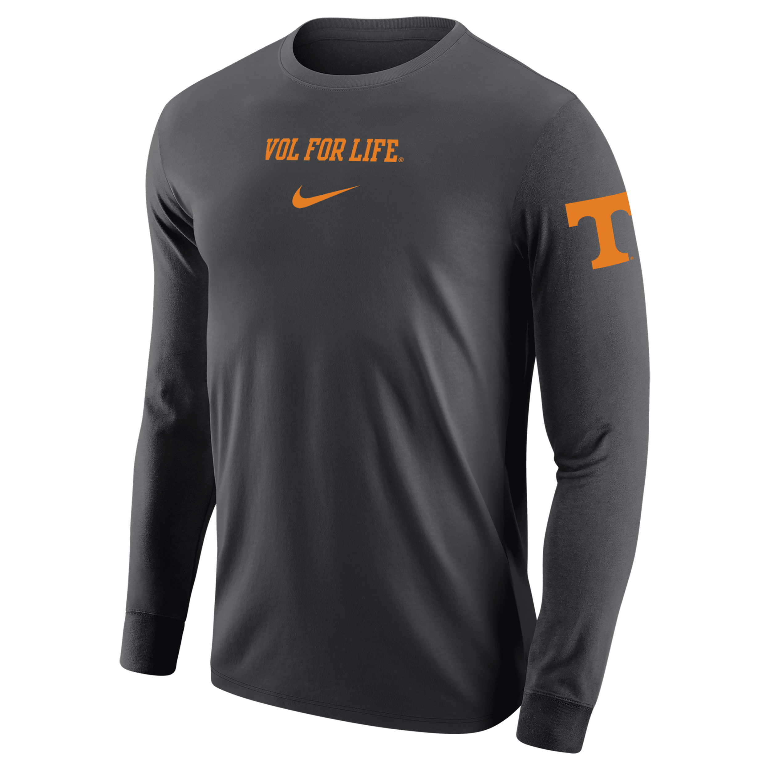 Shop Nike Tennessee  Men's College Long-sleeve T-shirt In Grey