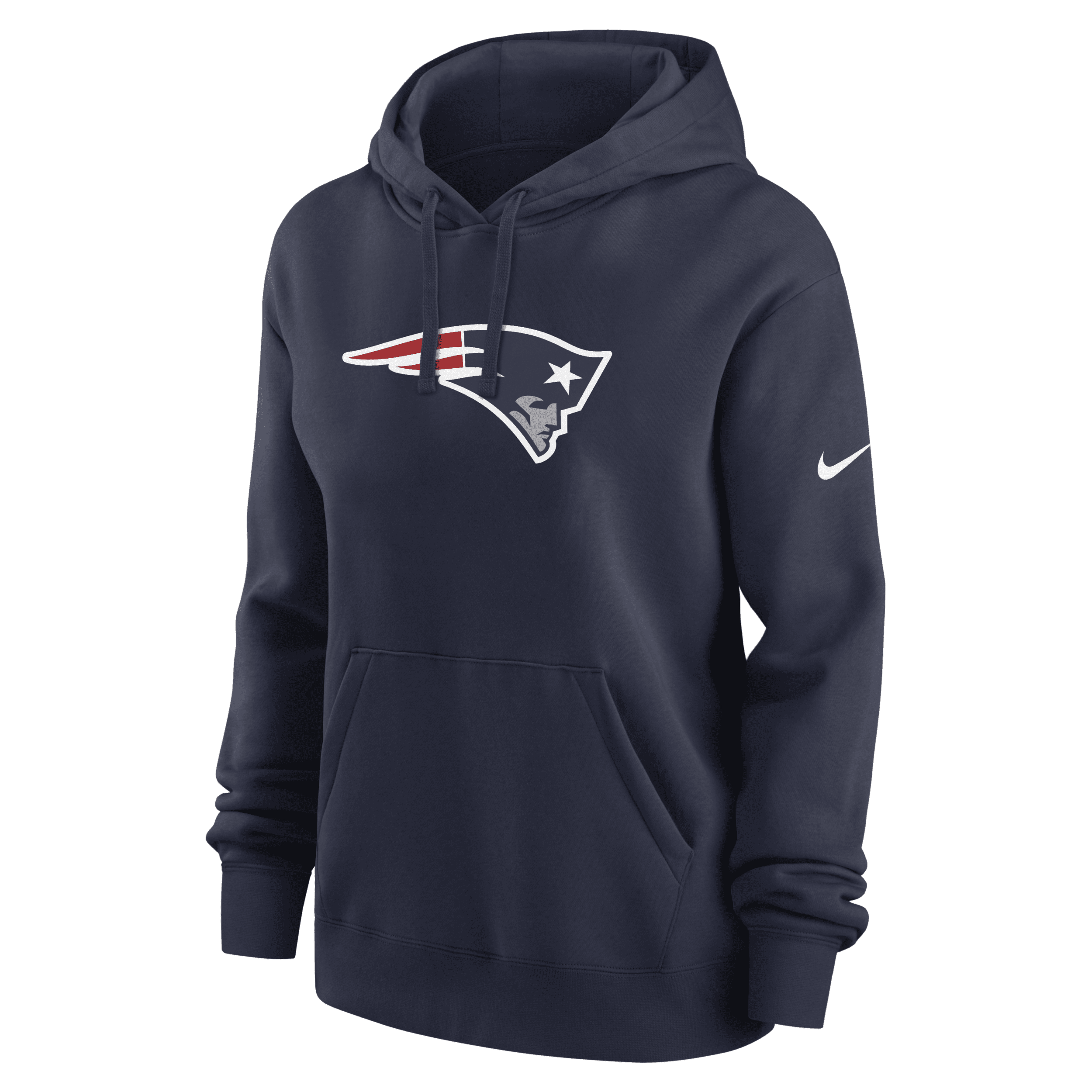 Nike Women's New England Patriots Club Fleece Pullover Hoodie In Blue