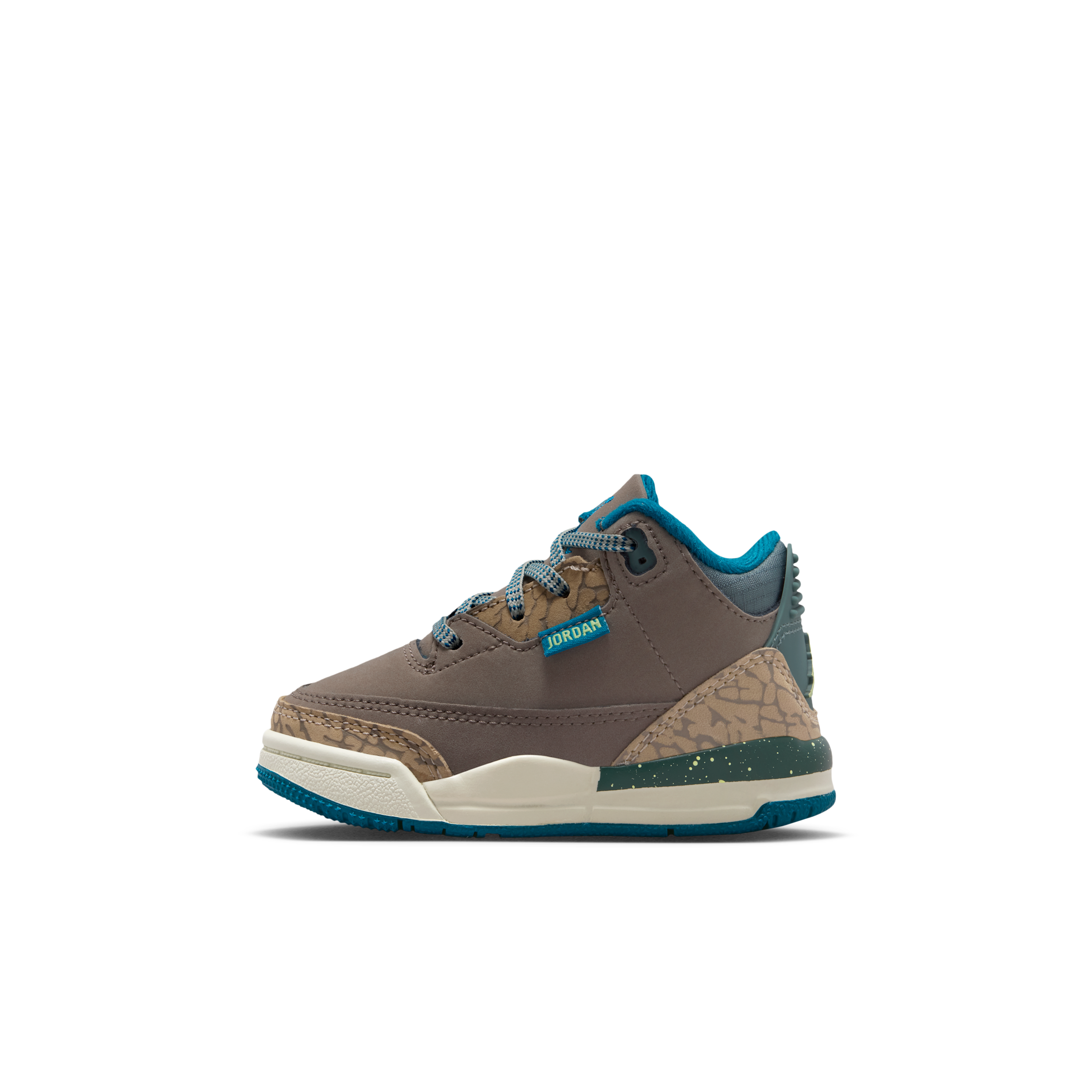 Jordan Boys Retro 3 UNI - Shoes Khaki/Olive Grey/Green Abyss