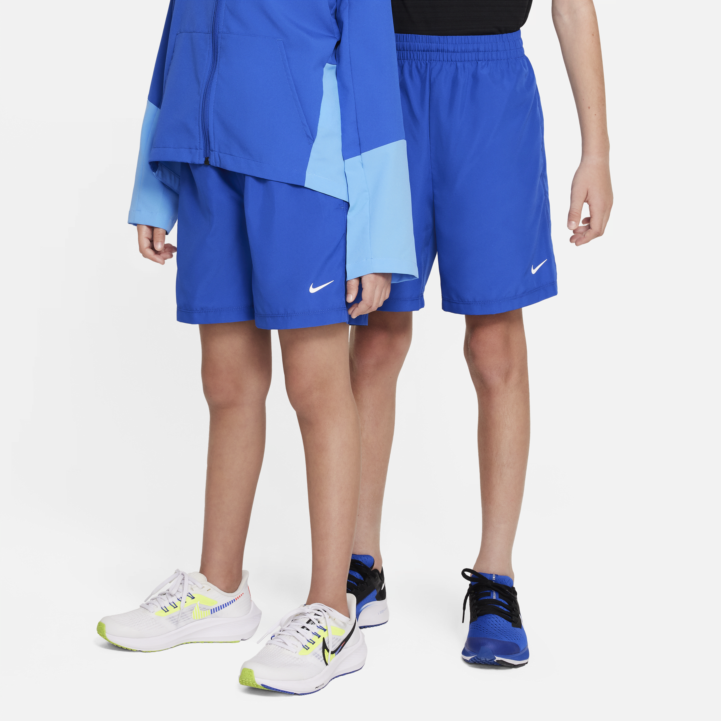 Nike Multi Big Kids' Dri-fit Training Shorts In Blue