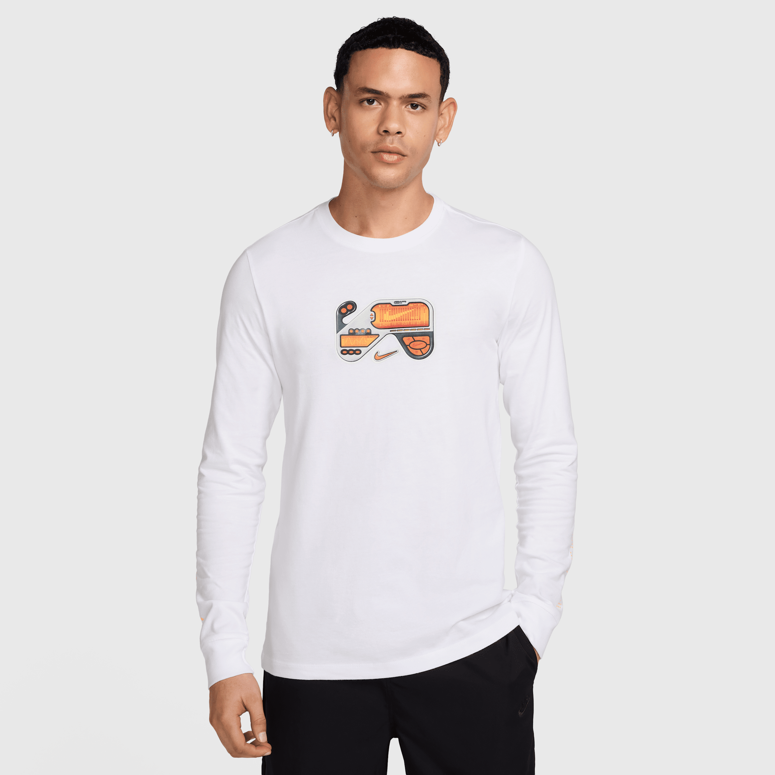 Nike Men's Sportswear Long-sleeve T-shirt In White