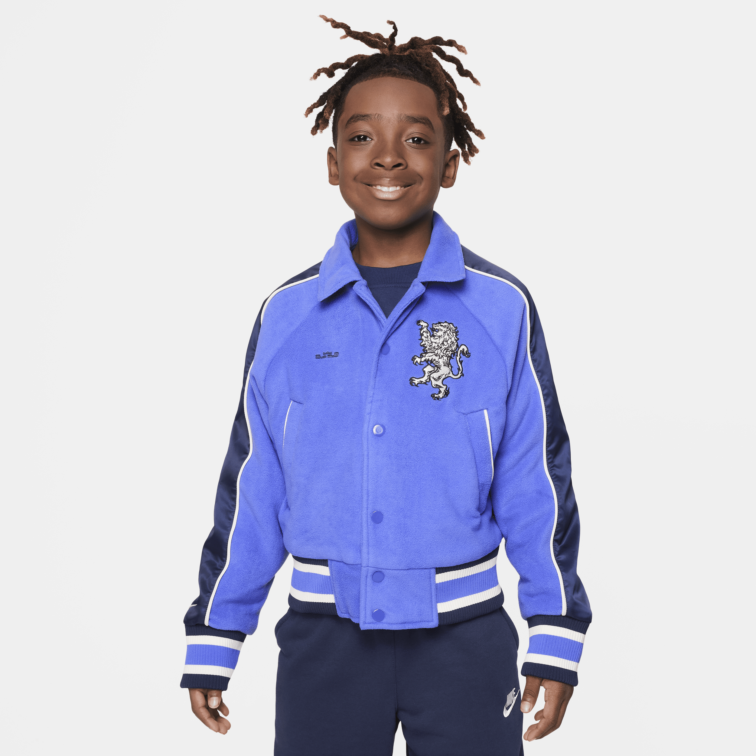 Nike Lebron Big Kids' Basketball Jacket In Blue